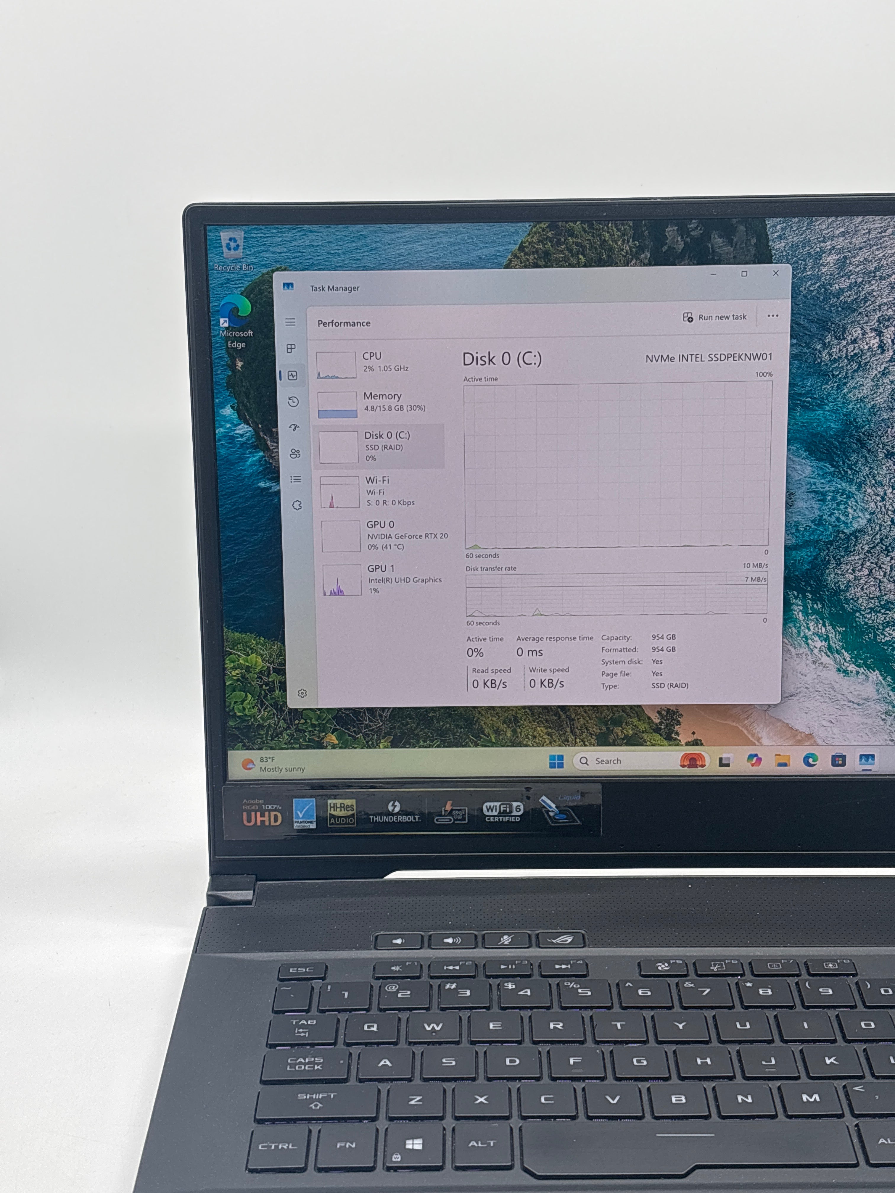 Asus GU502L i7-10750H 16GB RAM 1TB SSD RTX 2060