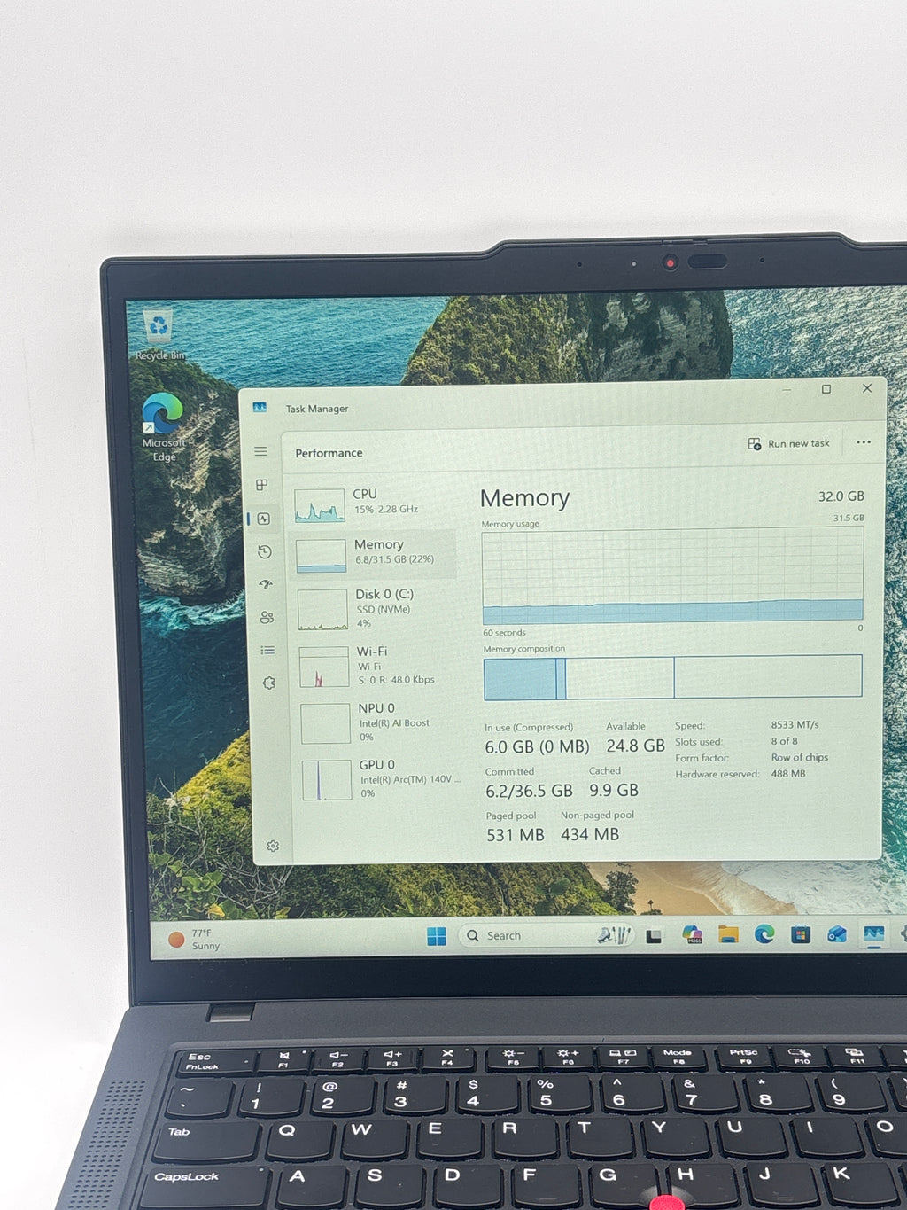 Lenovo ThinkPad T14 Gen 6 Ultra 7 268V 32 GB RAM 512 GB SSD - For Parts (Read DESC)