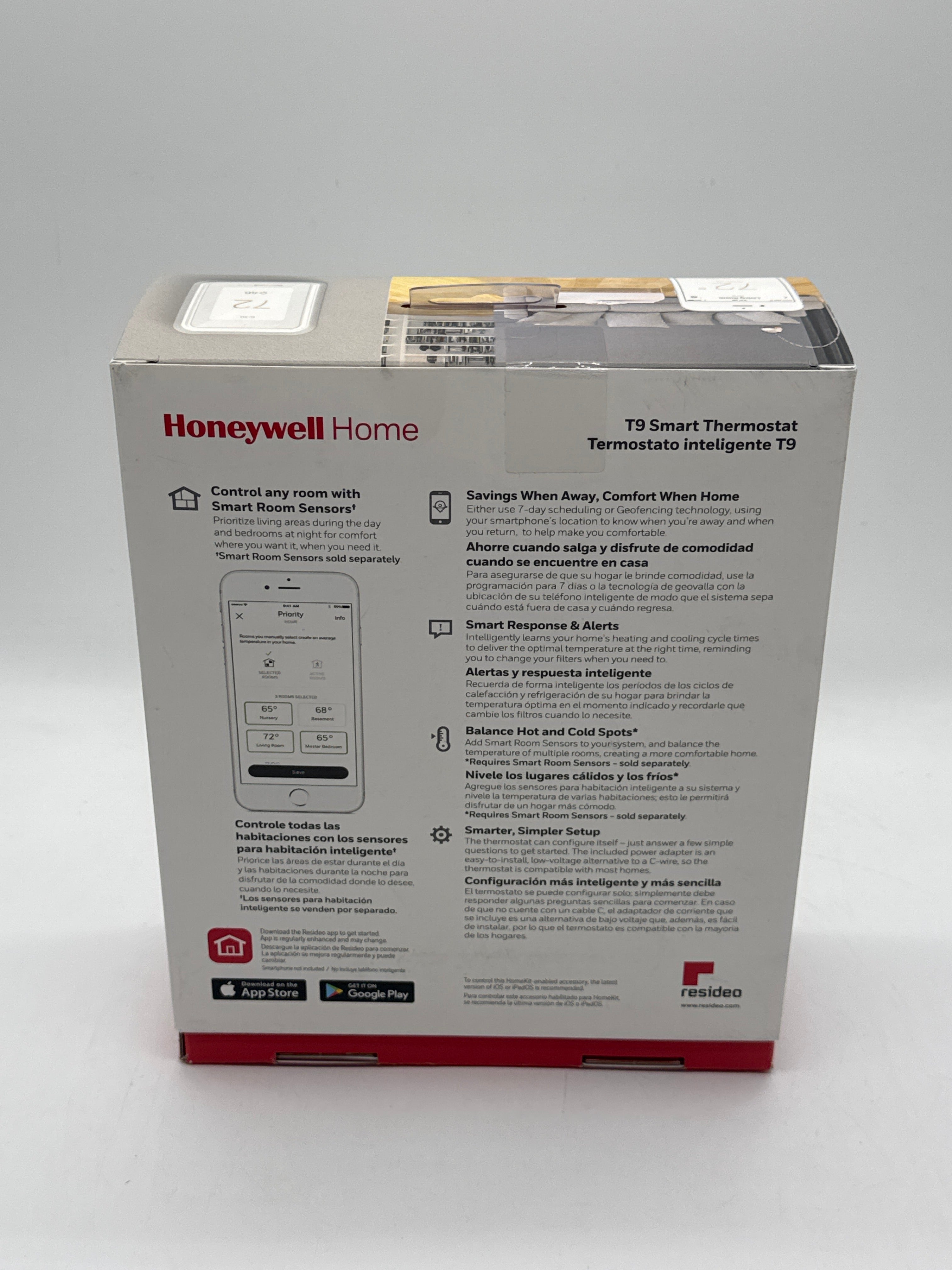 Honeywell T9 Smart Thermostat White - New In Box