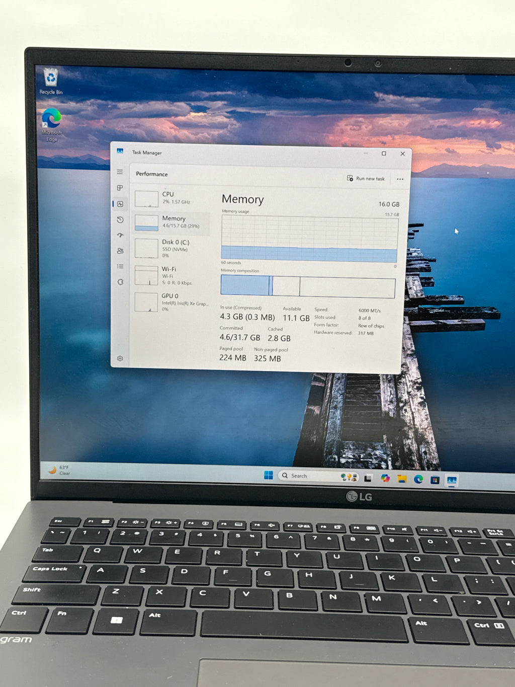 LG Gram 16Z90R-K.AAS6U1 i5-1340P 16GB RAM 512GB SSD
