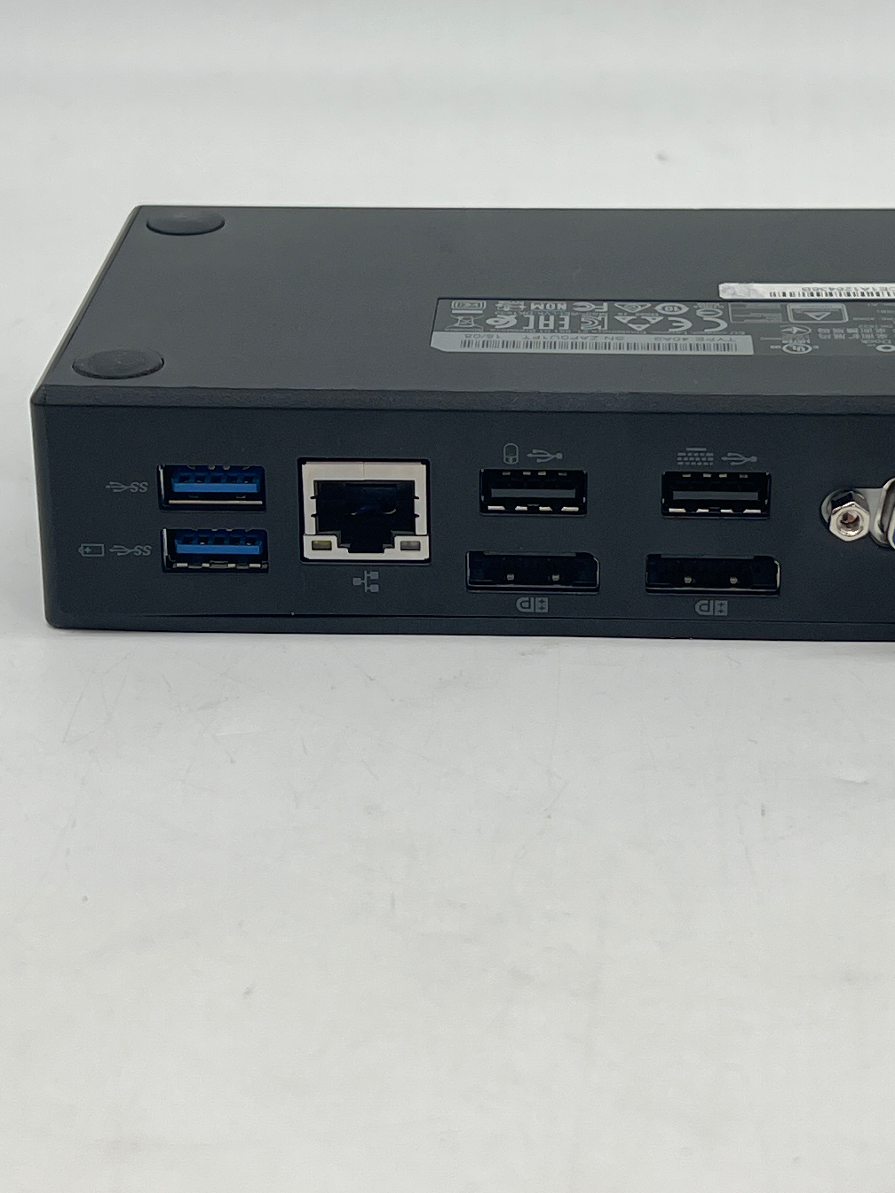Lenovo ThinkPad USB-C Dock DK1633 40A9 with Power Adapter & USB-C Cable - Used
