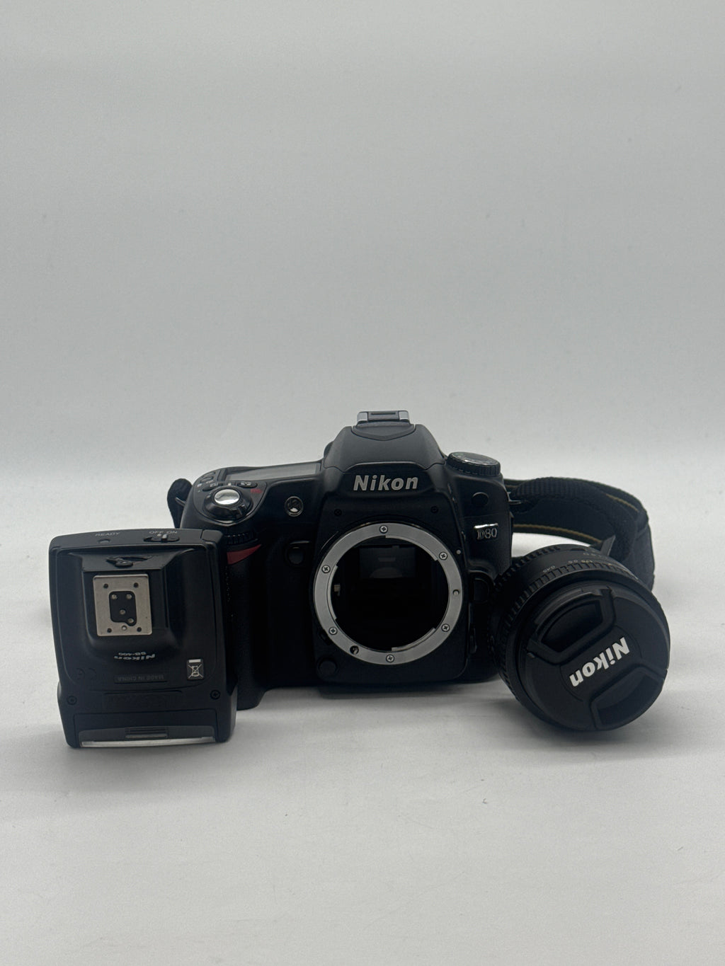 Nikon D80 10.2MP DSLR Camera w/ AF NIKKOR 50mm f/1.8D Lens & SB-400 Flash