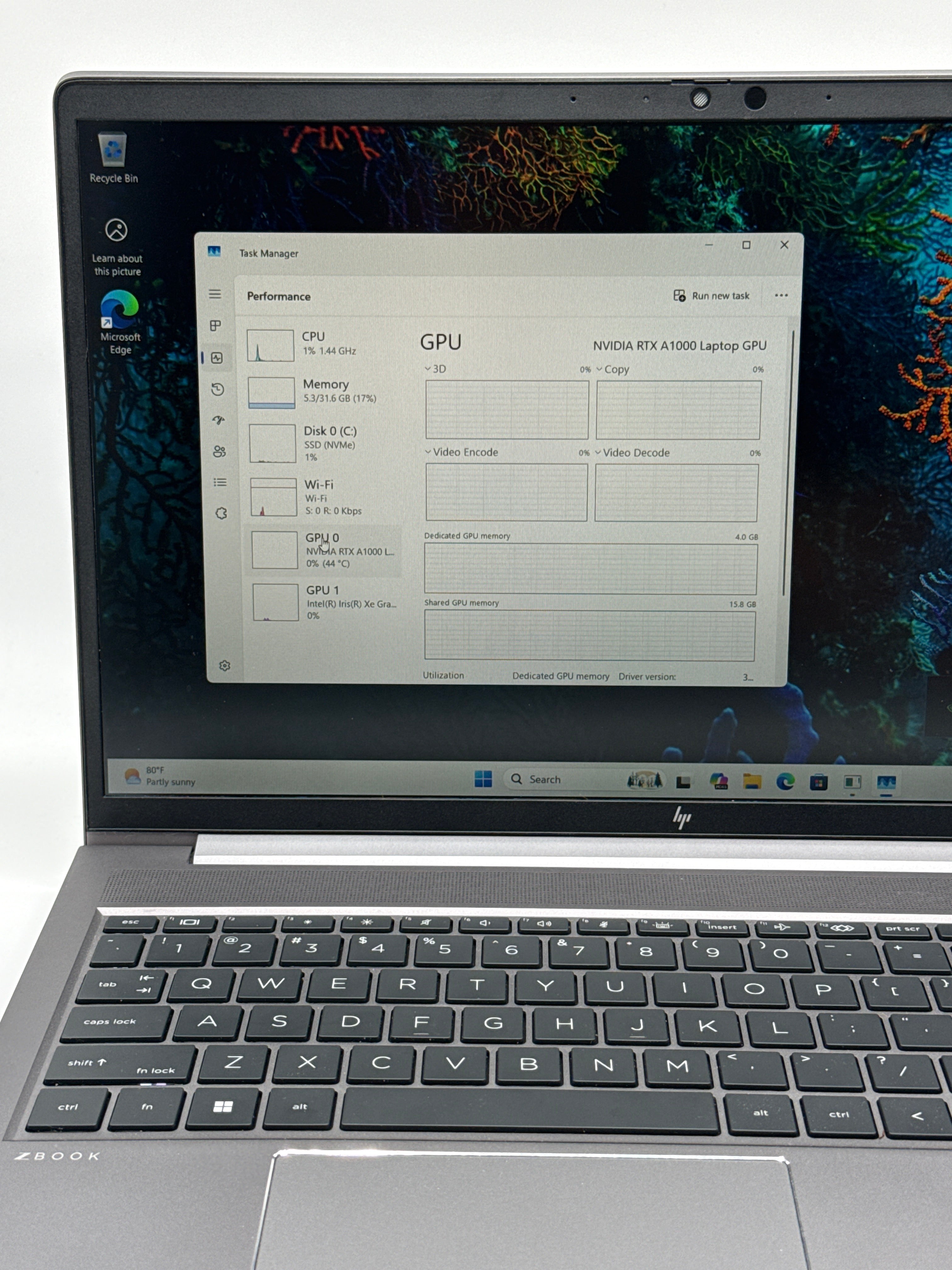 HP ZBook Power 15 G9 i7 12th Gen 32GB RAM 1TB SSD RTX A1000