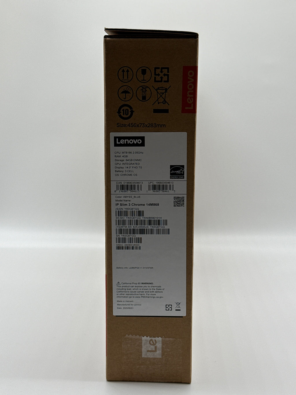 Lenovo IdeaPad Slim 3 Chromebook 14" MediaTek 4GB RAM 64GB eMMC New