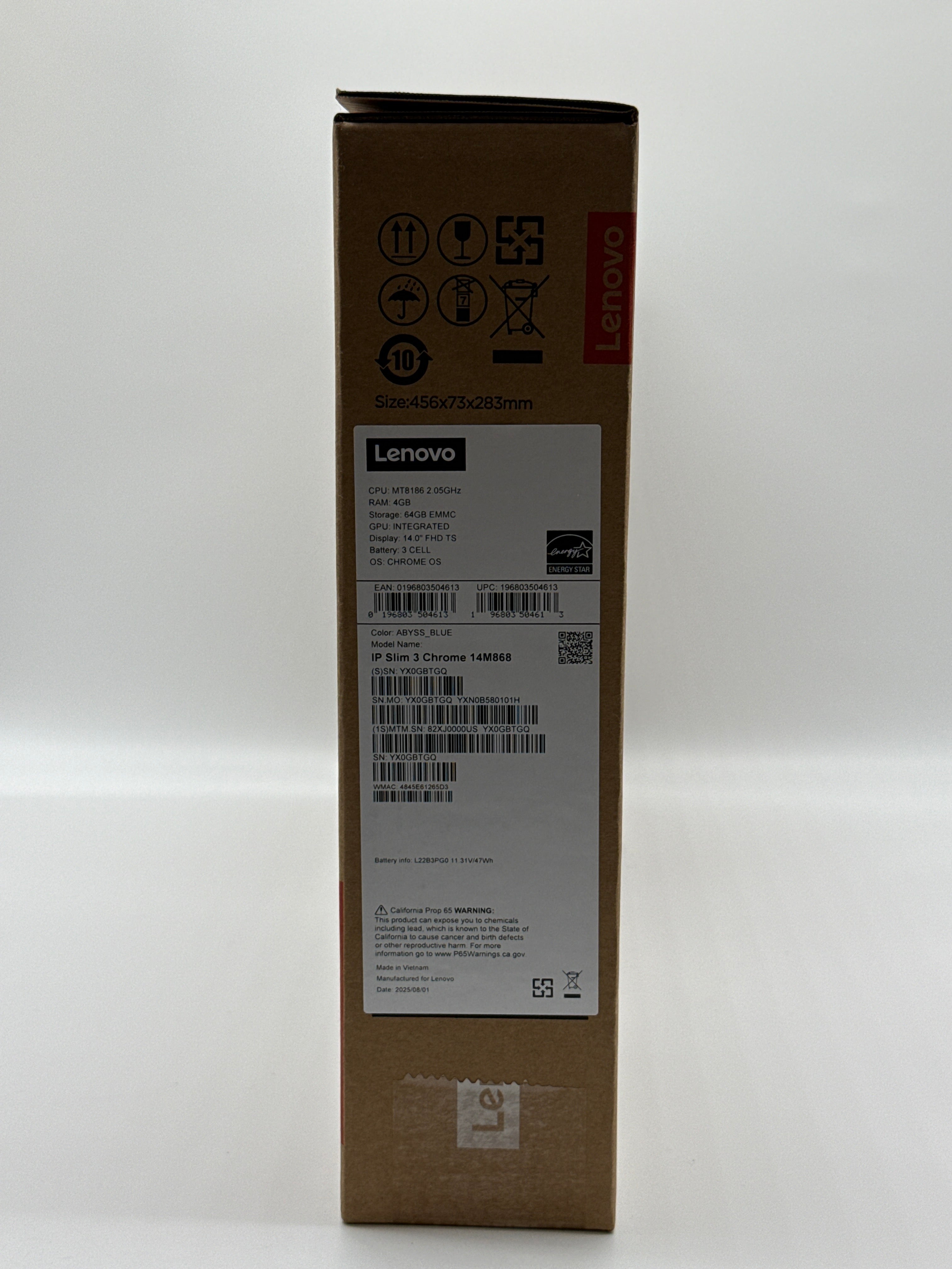 Lenovo IdeaPad Slim 3 Chromebook 14" MediaTek 4GB RAM 64GB eMMC New