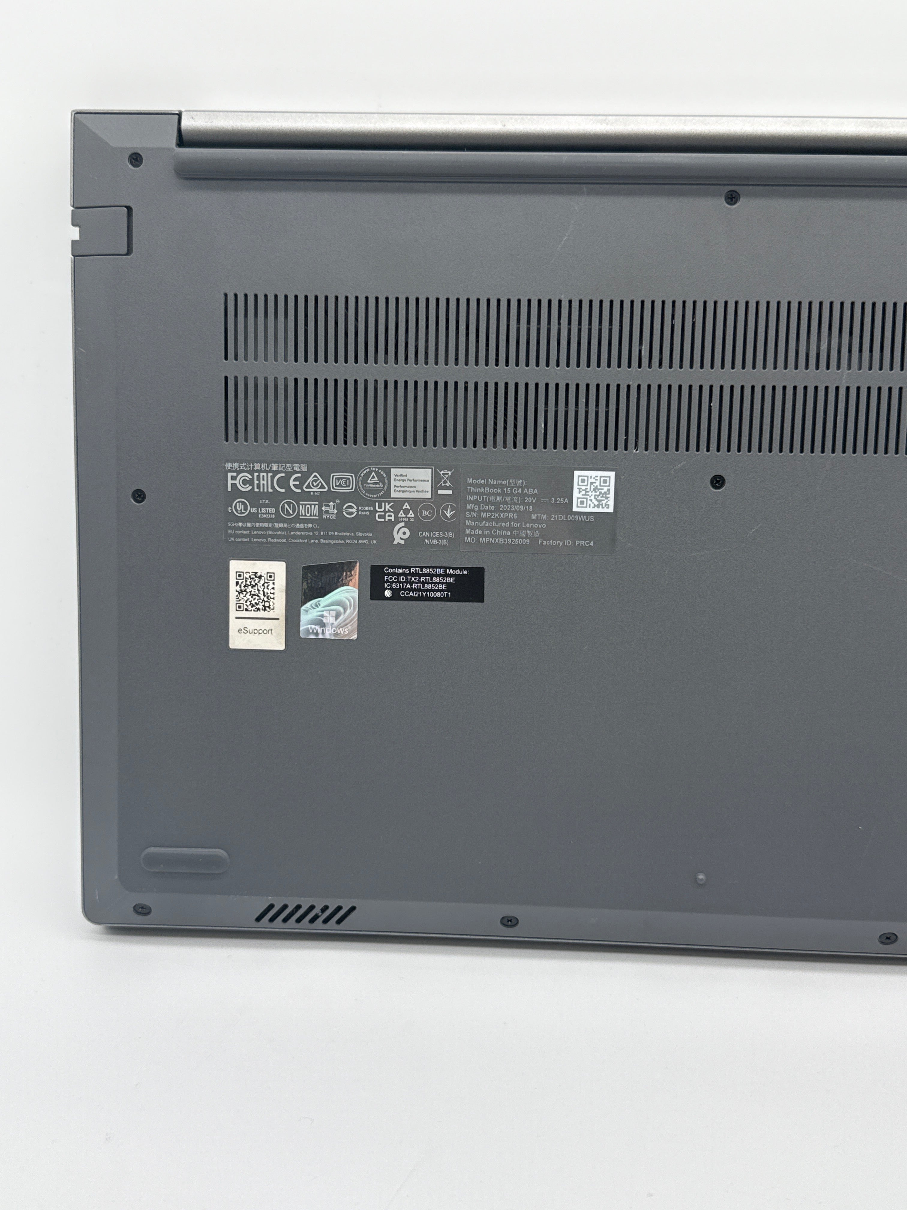 Lenovo ThinkBook 15 Gen 4 Ryzen 7 5825U 40GB RAM 1TB SSD