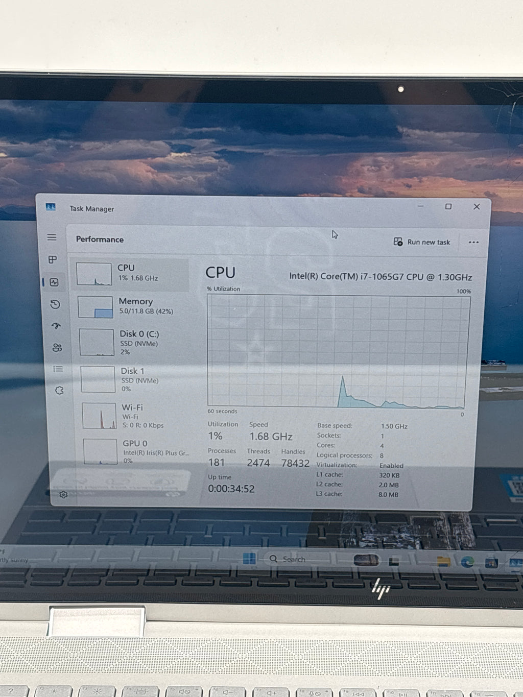 HP Envy X360 15m-edxxx i7-1065G7 12GB RAM 512GB SSD - For Parts (READ)