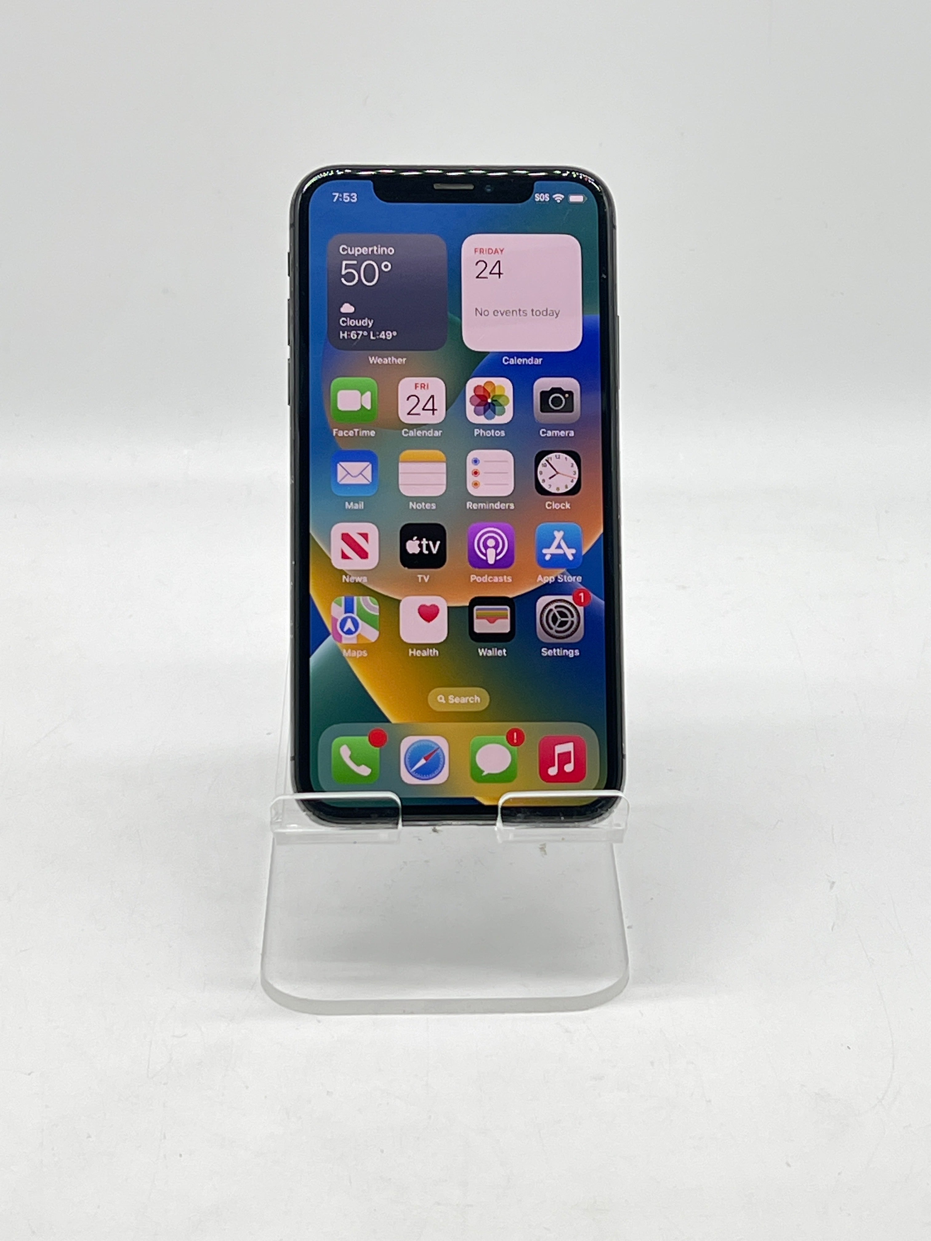 Apple iPhone X 64GB Unlocked Black - For Parts Service Battery