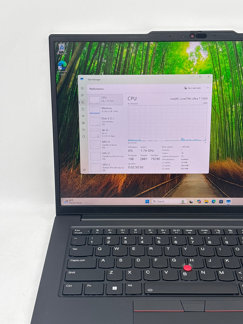 Lenovo Thinkpad P14S Gen 5 Ultra 7 155H 64GB RAM 1TB SSD RTX 500 ADA - Warranty