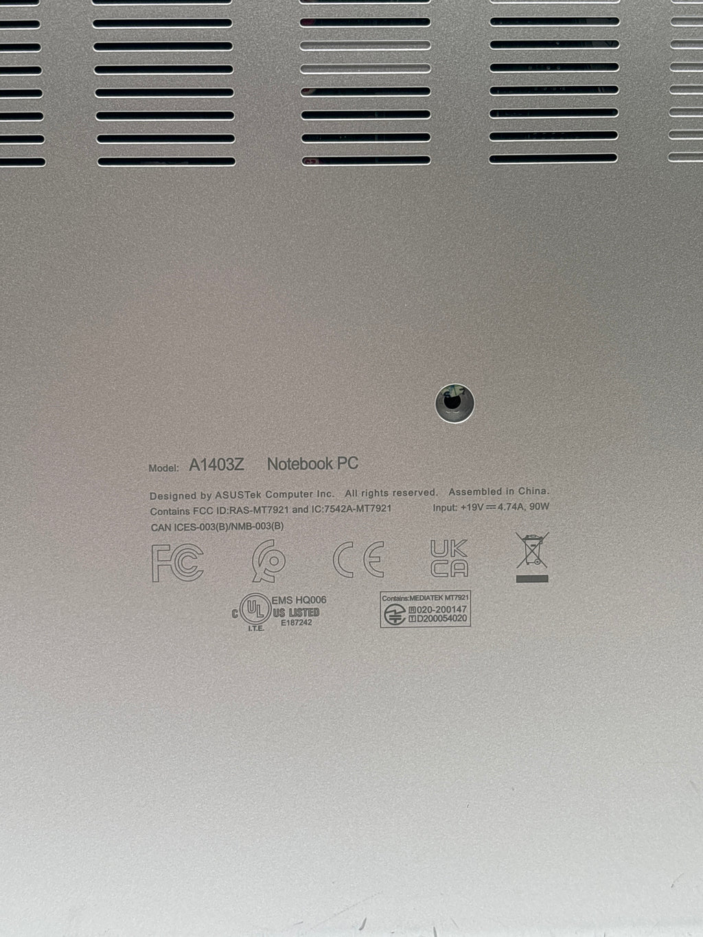 Asus VivoBook A1403Z i5-12500H 24GB RAM 512GB SSD - For Parts (Read DESC)
