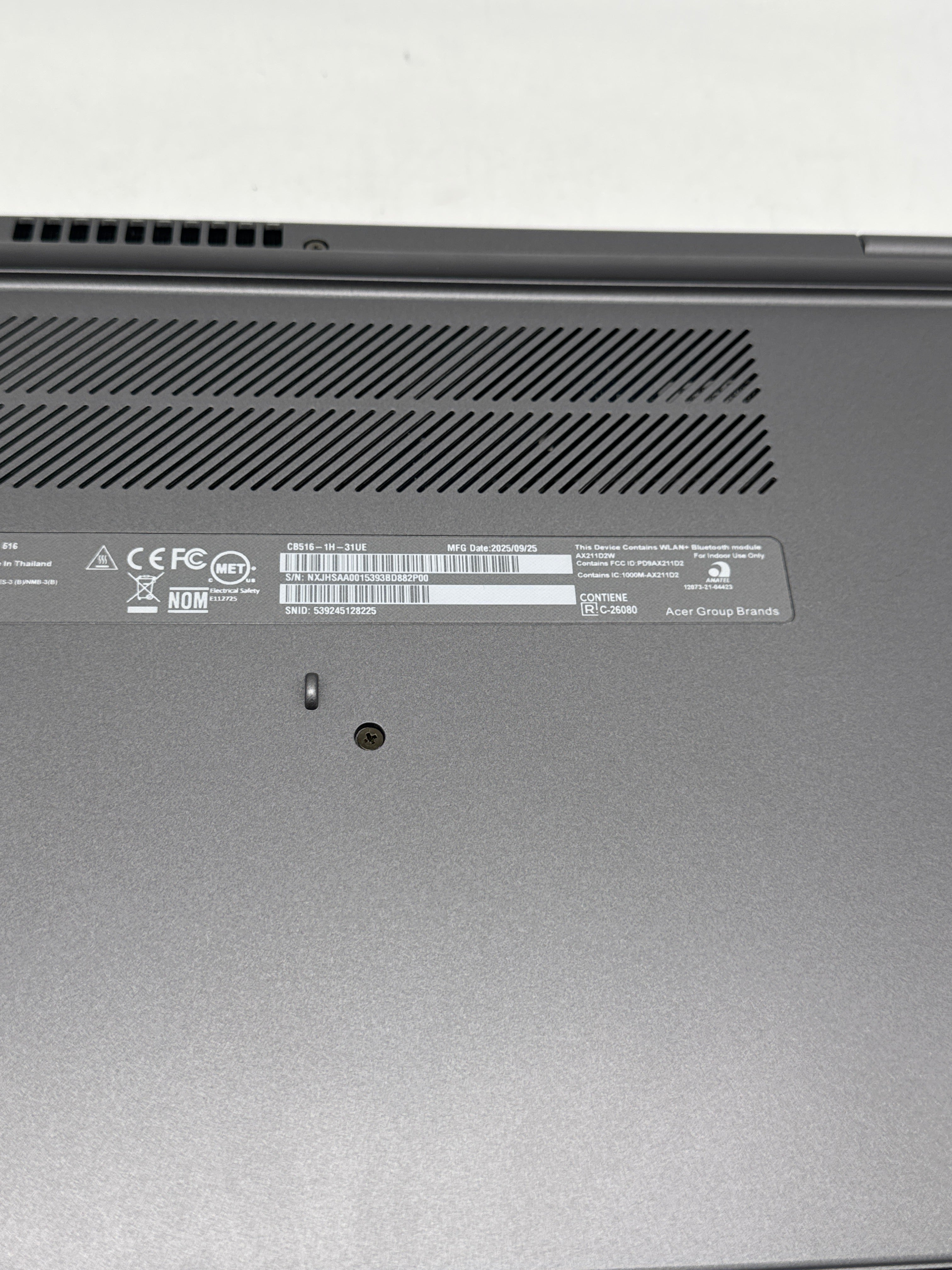 Acer Chromebook Plus 516 16" Core i3-1315U 8GB RAM 128GB SSD - Used