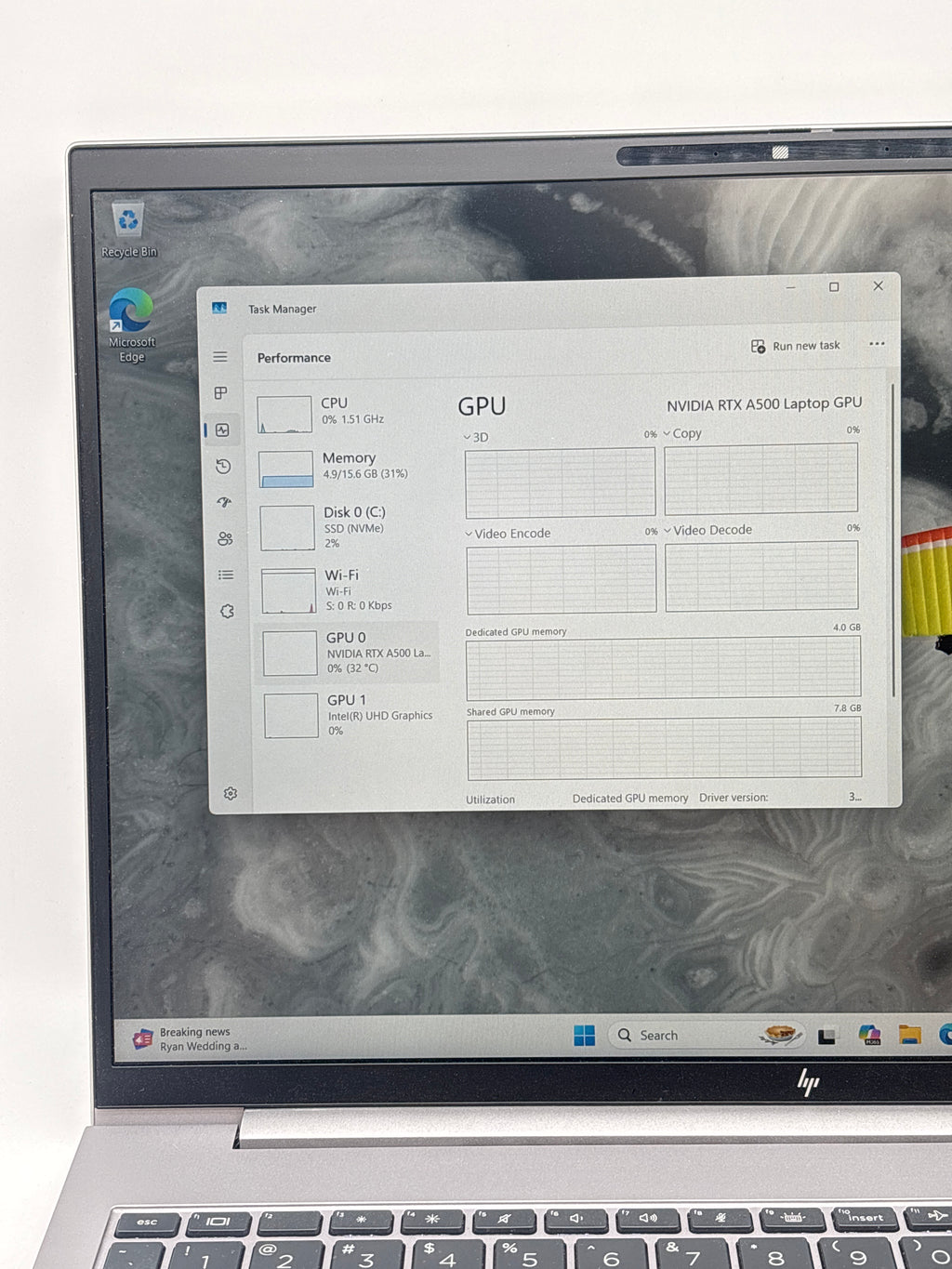 HP ZBook FireFly 16 G10 i7-1355U 16GB RAM 512GB SSD - For Parts (Bad speakers)