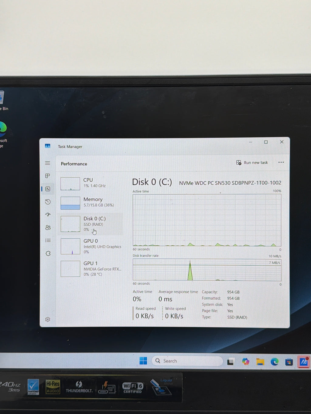 ASUS ROG Zephyrus M15 I7-10750H 1TB SSD 16GB RTX 2070 Max Q
