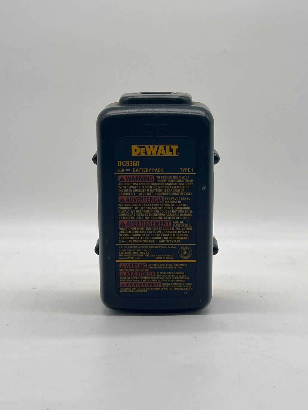 Dewalt DC9360 36V Battery  & DC9000 28V-36V Battery Charger - For Parts (Read DESC)