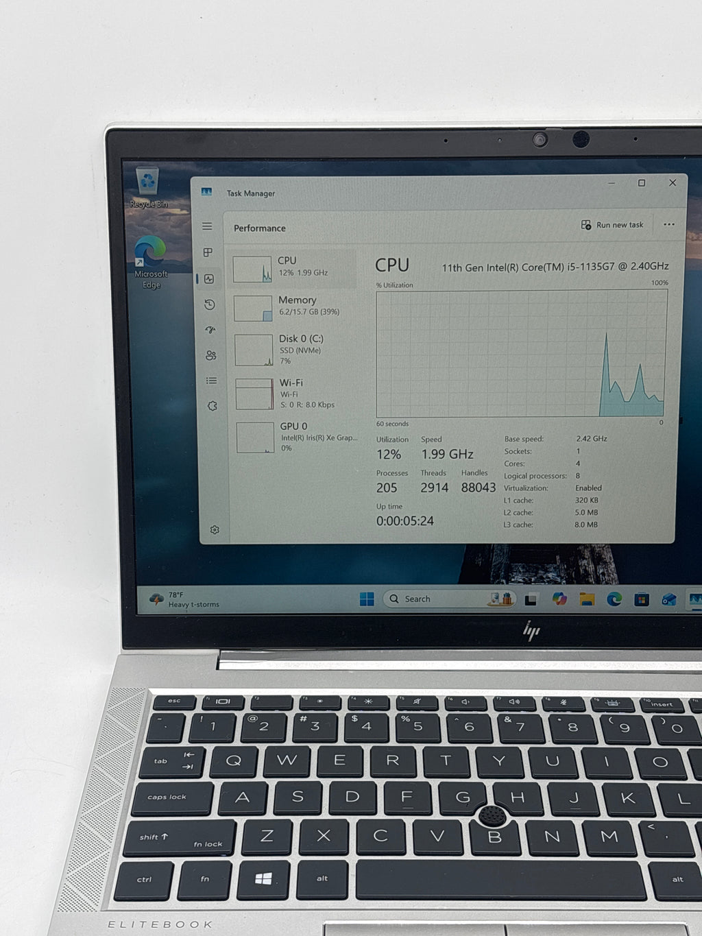 HP EliteBook 840 G8 i5-1135G7 16GB RAM 512GB SSD - For Parts (Read DESC)