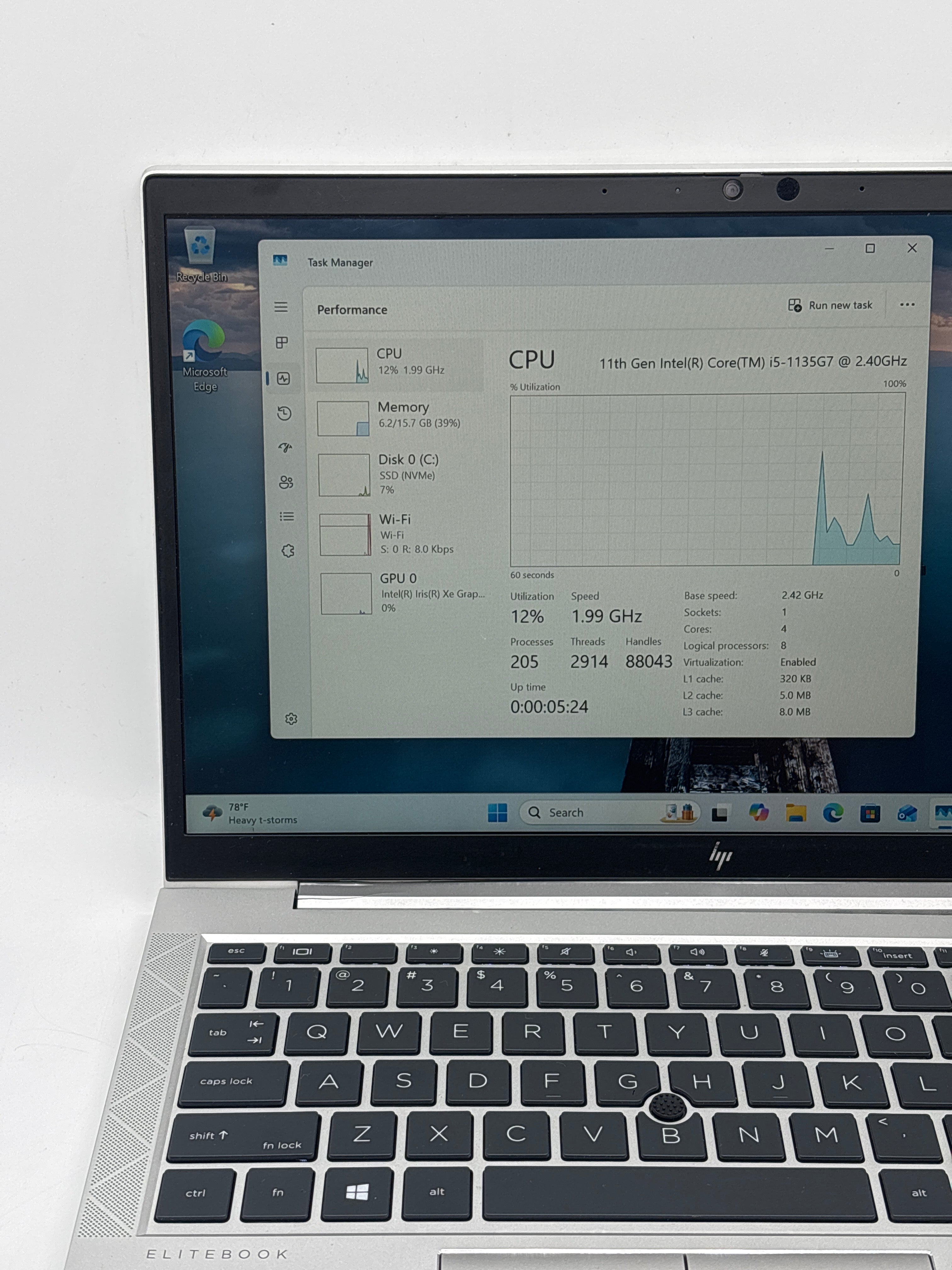 HP EliteBook 840 G8 i5-1135G7 16GB RAM 512GB SSD - For Parts (Read DESC)