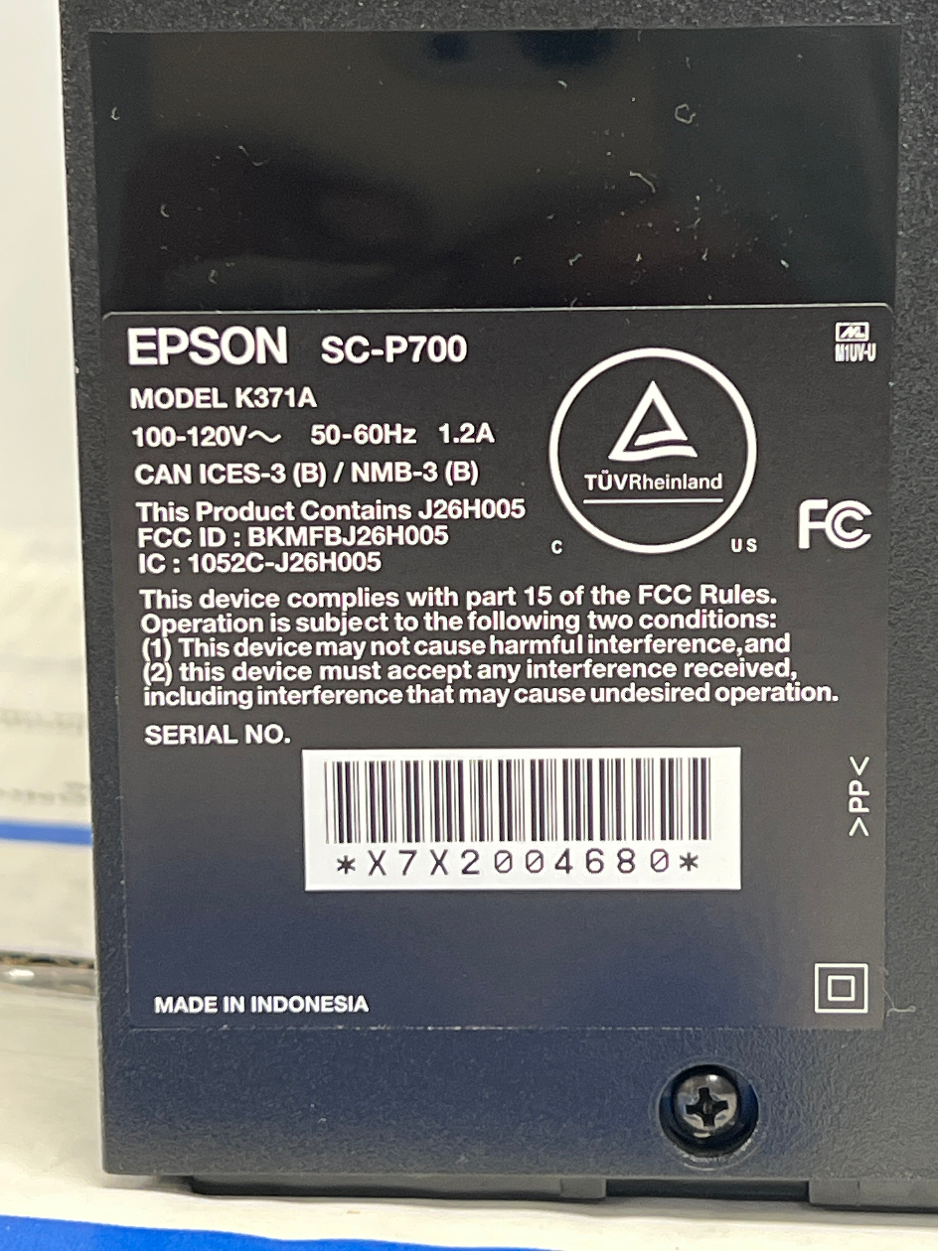 Epson SureColor SC-P700 Digital Printer - Used With Box