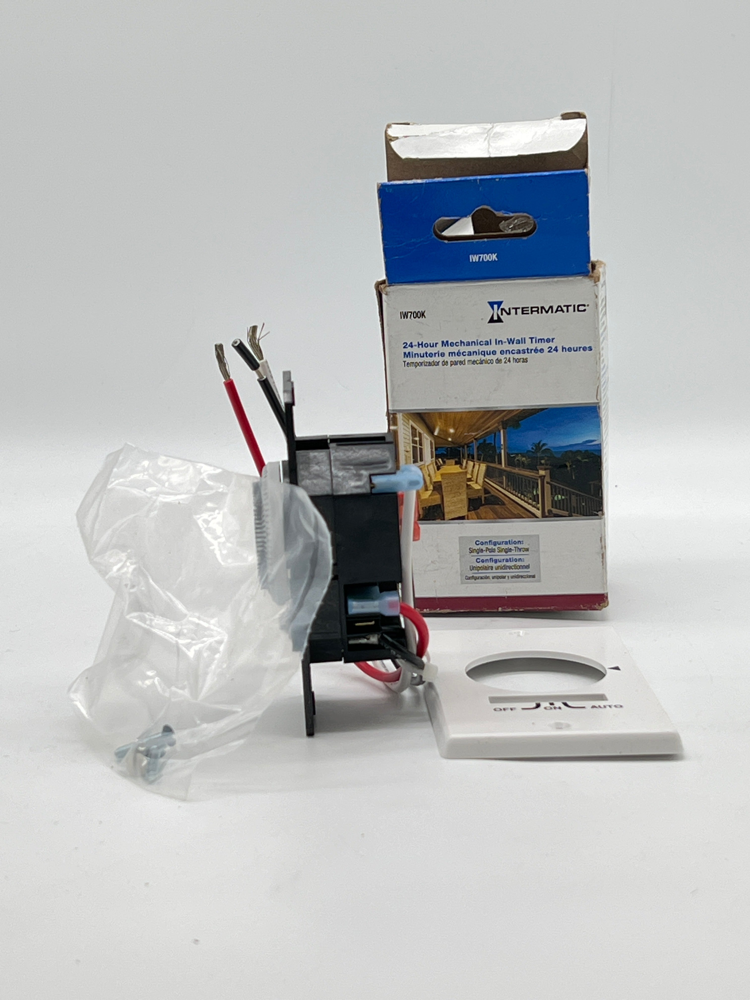 Intermatic IW700K White Timer Wall Switch 1350W Programmable Indoor-Used with box