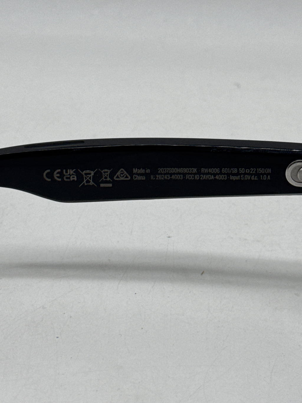 Ray-Ban Meta Wayfarer Smart Glasses RW4006 Shiny Black - Used