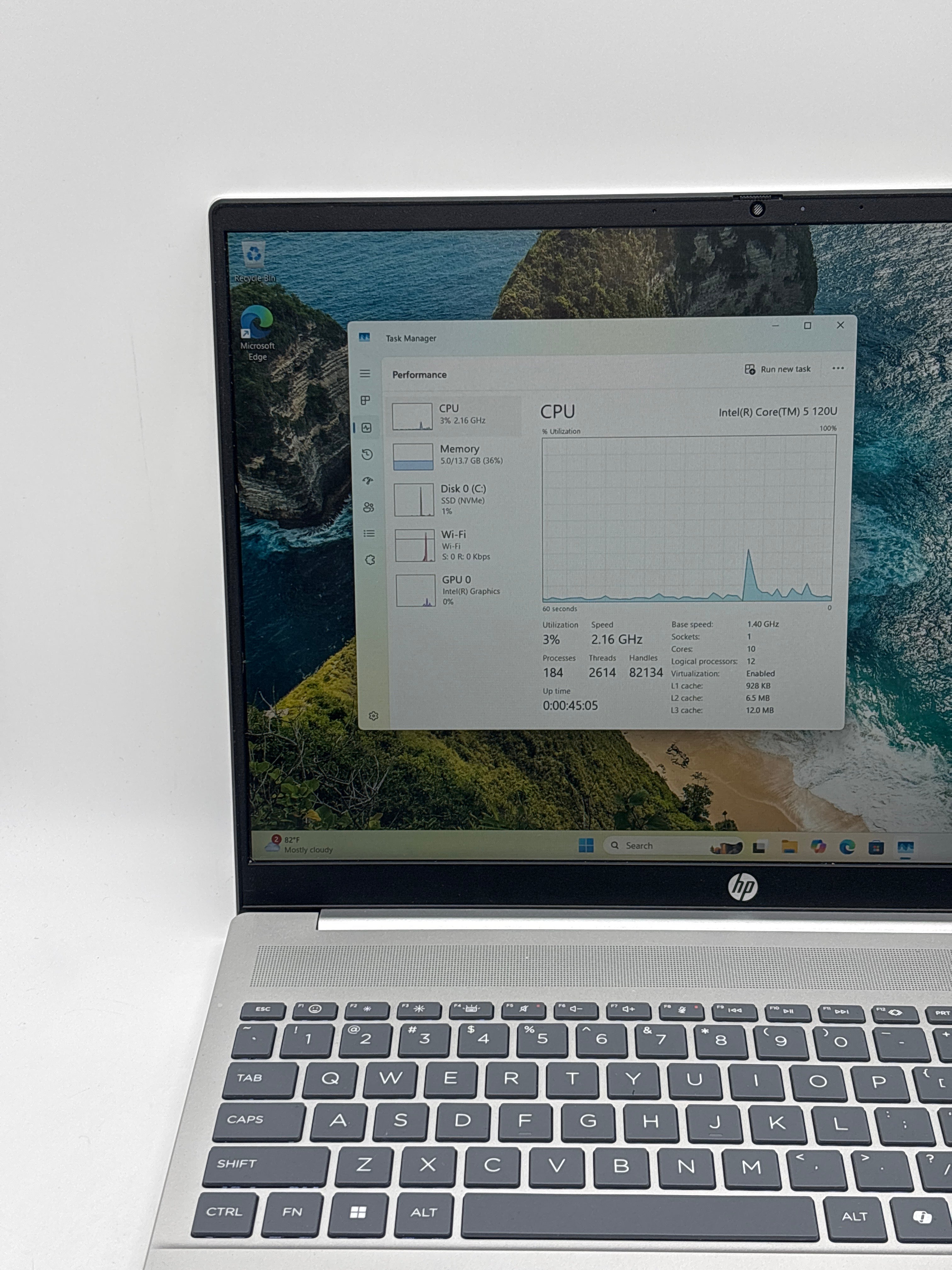 HP Pavilion 16-af0063cl Core 5 120U 16GB RAM 1TB SSD