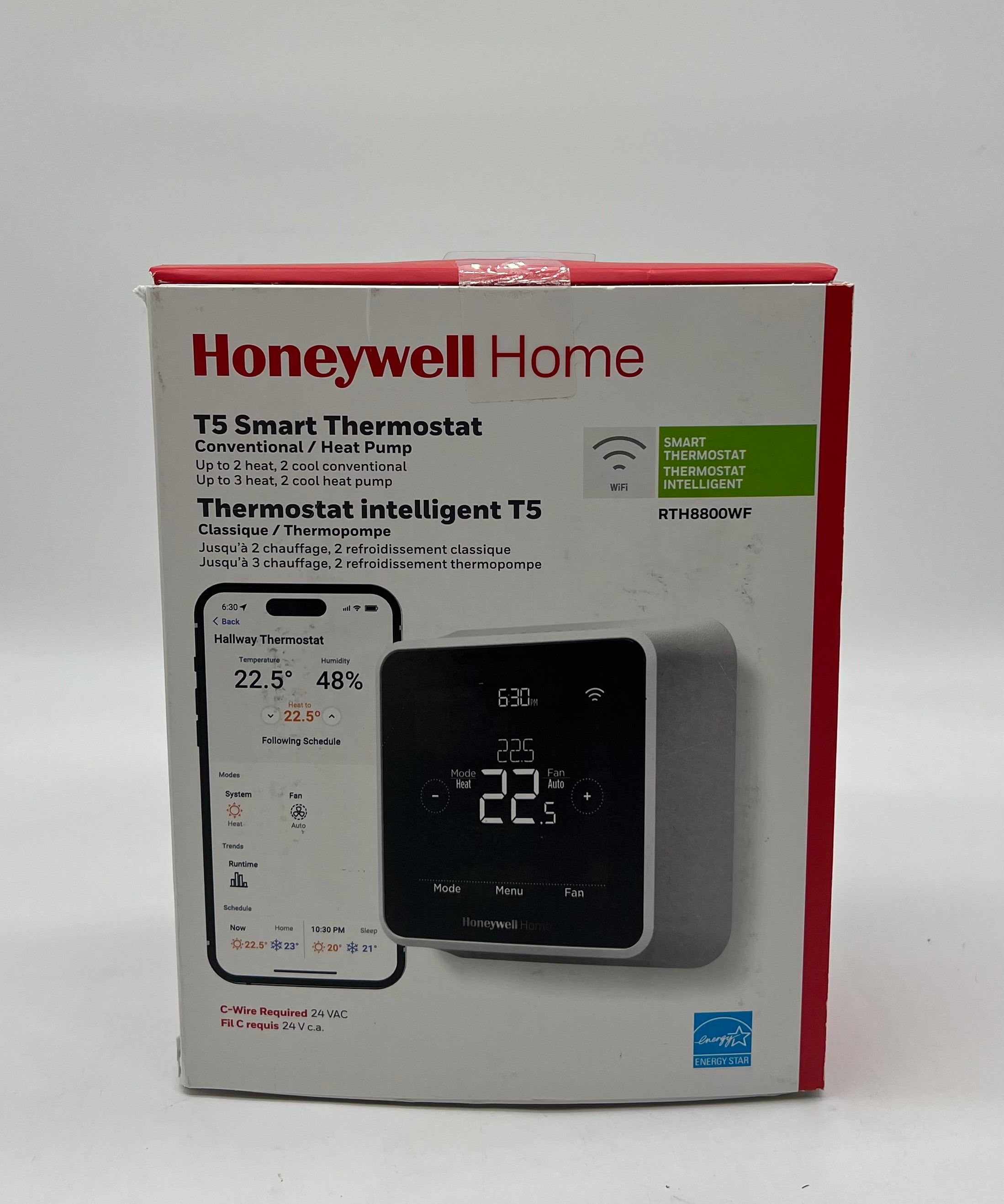 Honeywell T5 RTH8800WF2022 Smart Thermostat - New In Box