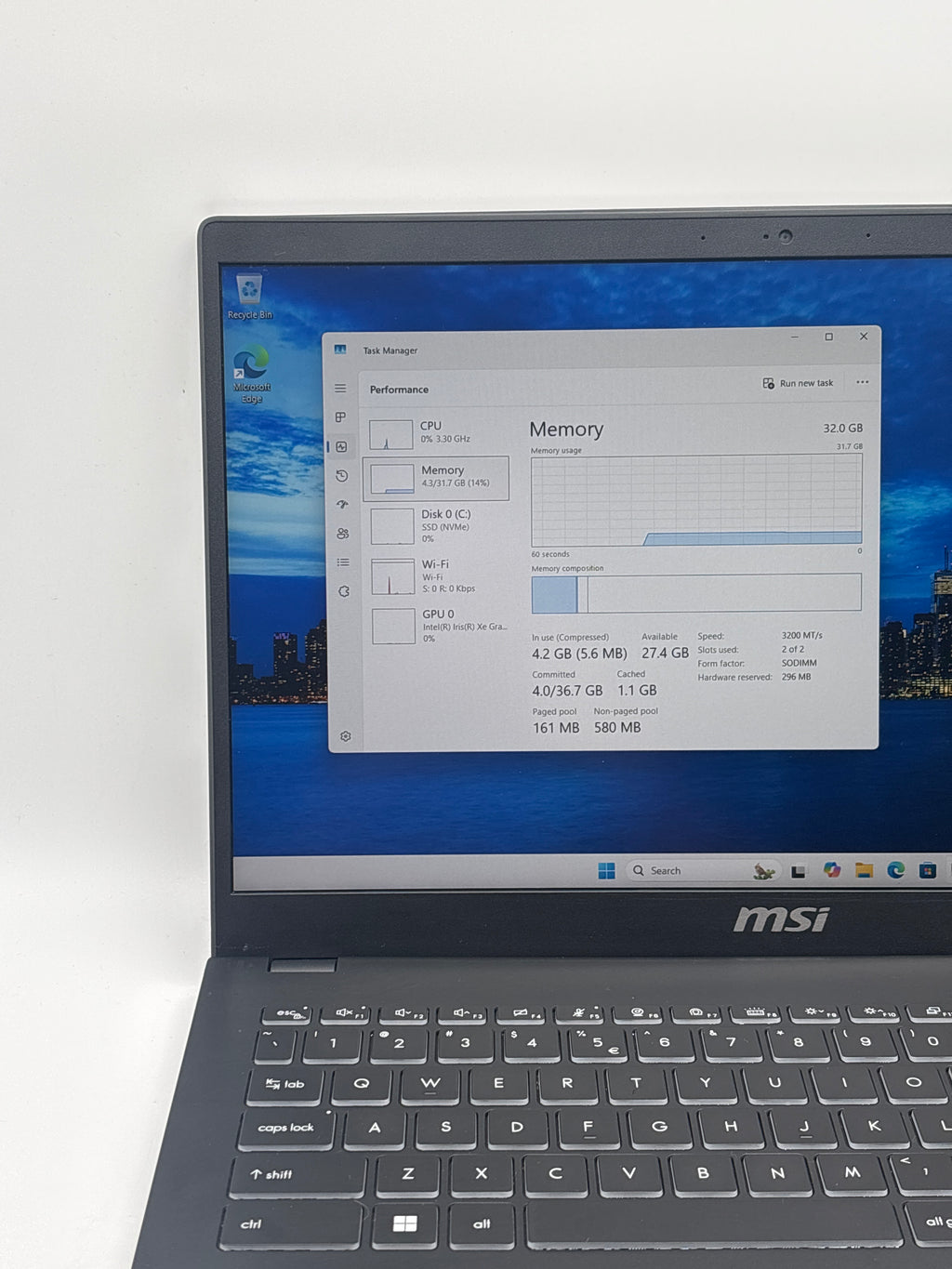 MSI Modern 15 H i9-13900H 32GB RAM 1TB SSD