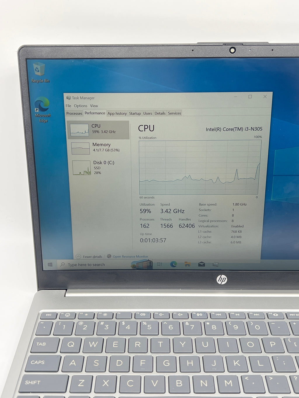 HP Laptop 15-fd0xxx i3-N305 8GB RAM 256GB SSD - Used