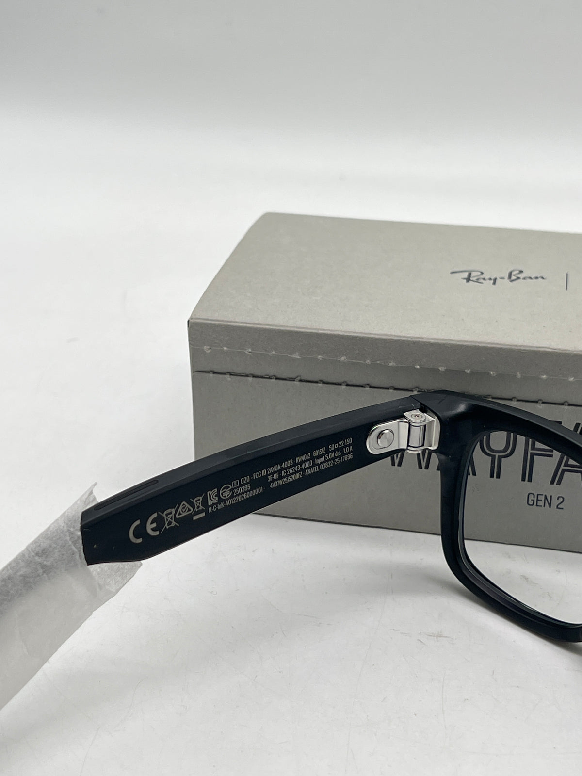 Ray-Ban Meta Wayfarer RW4012 Gen 2 Smart Glasses Matte Black Transitions Gray