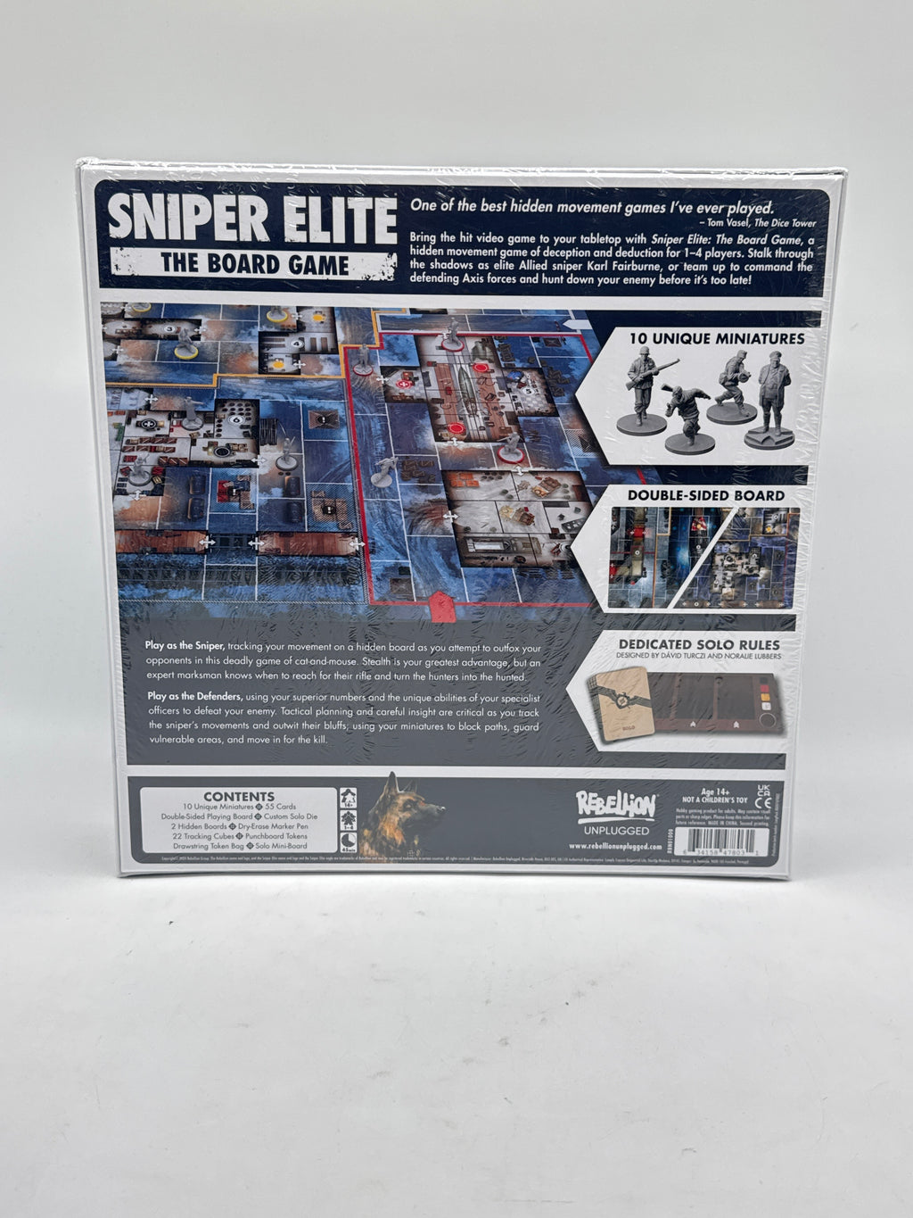 Sniper Elite The Board Game by Rebellion Unplugged Bundle - New In Box