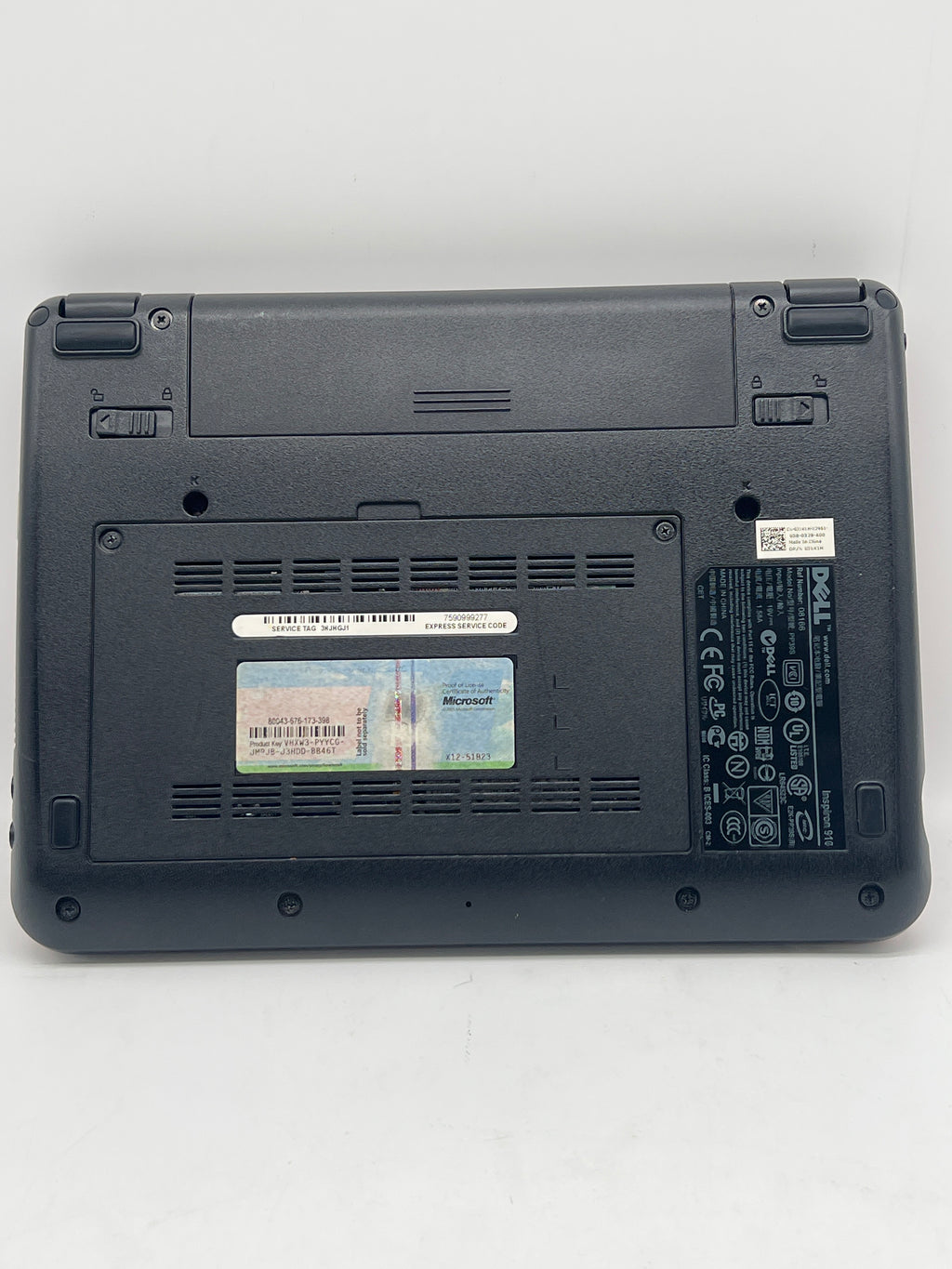 Dell Inspiron 910 Mini Intel Atom N270 2GB RAM 16GB HDD - For Parts (Bad Battery)