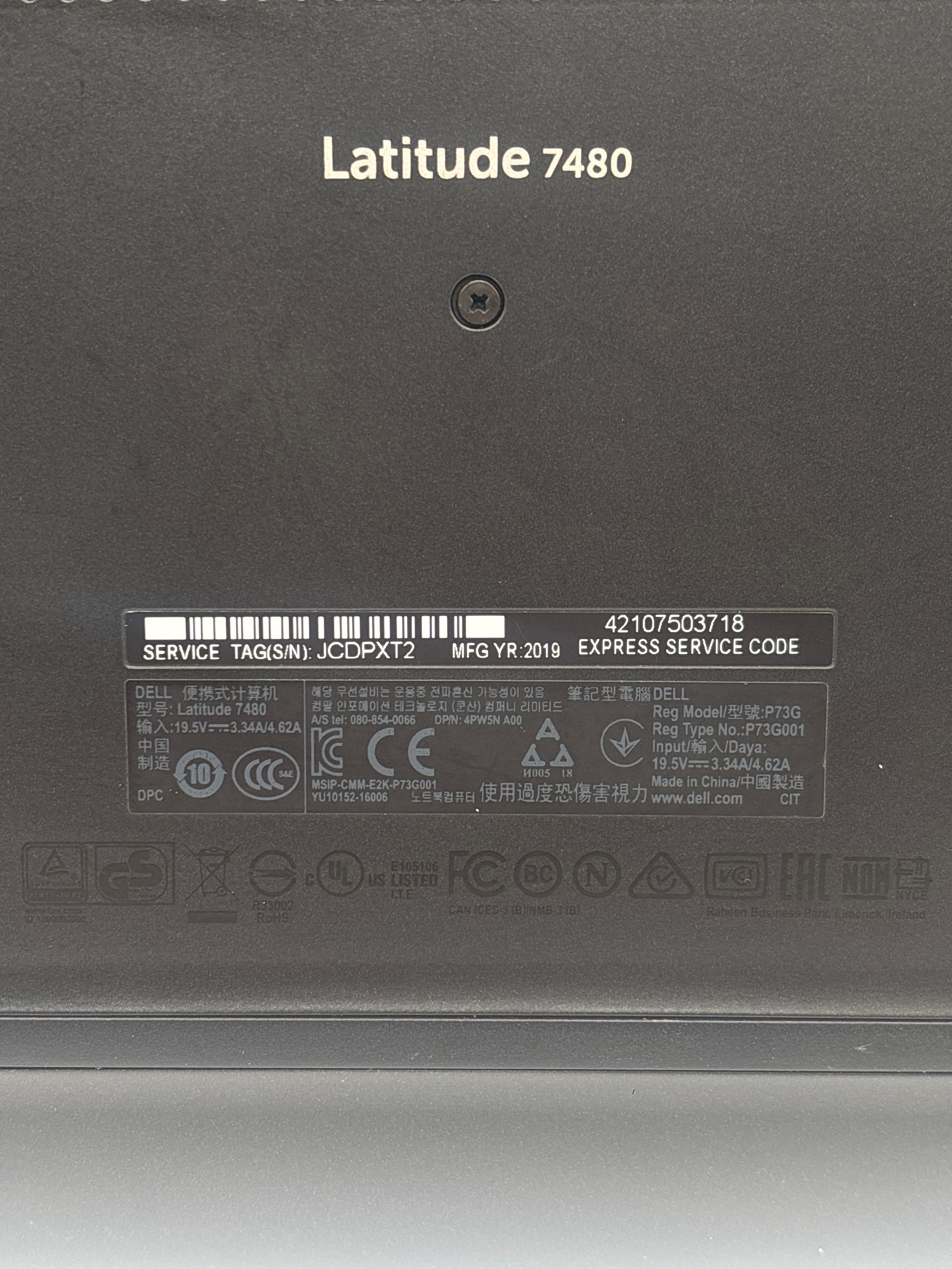 Dell Latitude 7480 i7-6650U 16GB RAM 512GB SSD