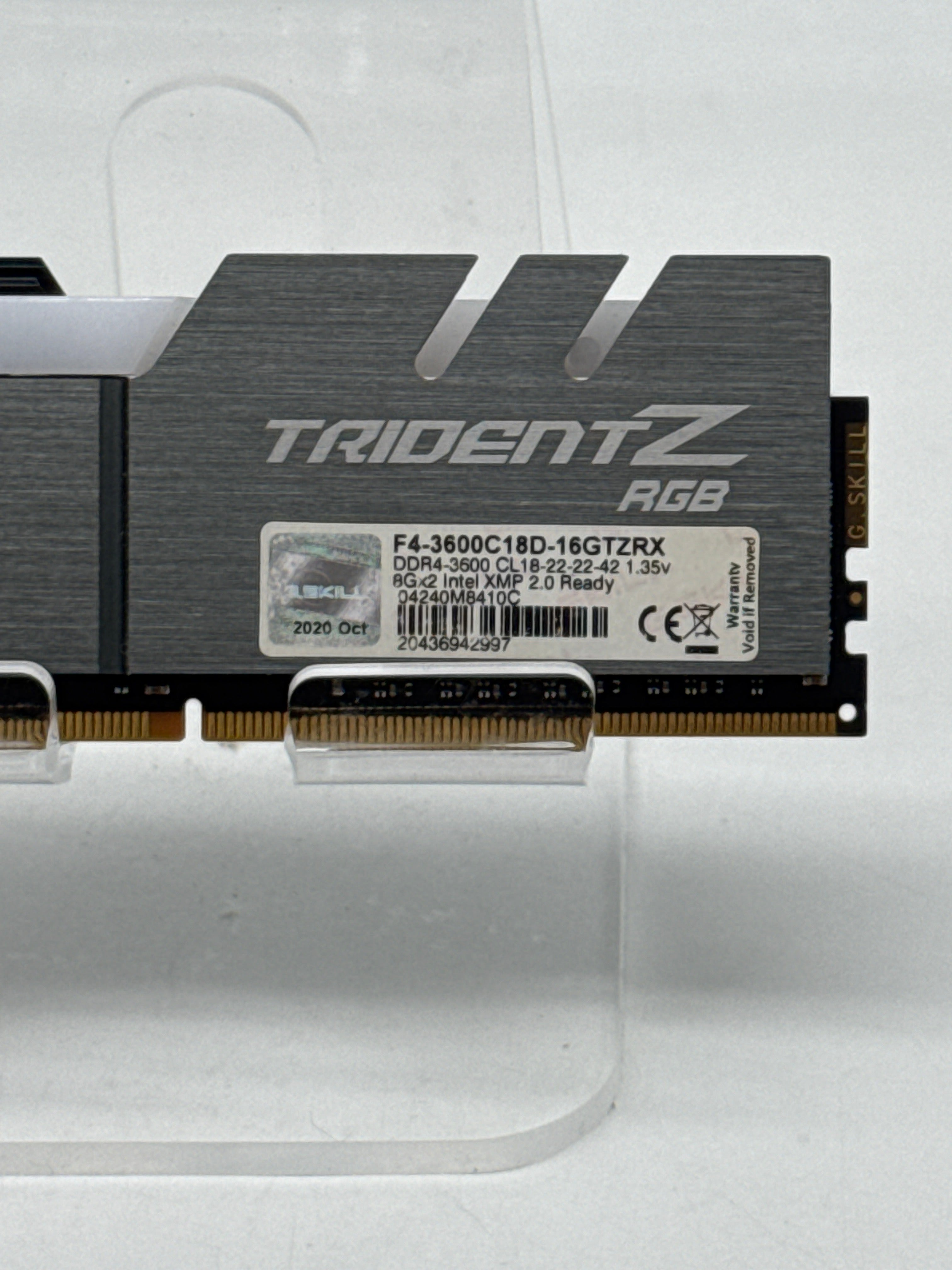 G.Skill Trident Z RGB 8Gx2 RAM DDR4 3600MHz F4-3600C18D-16GTZRX