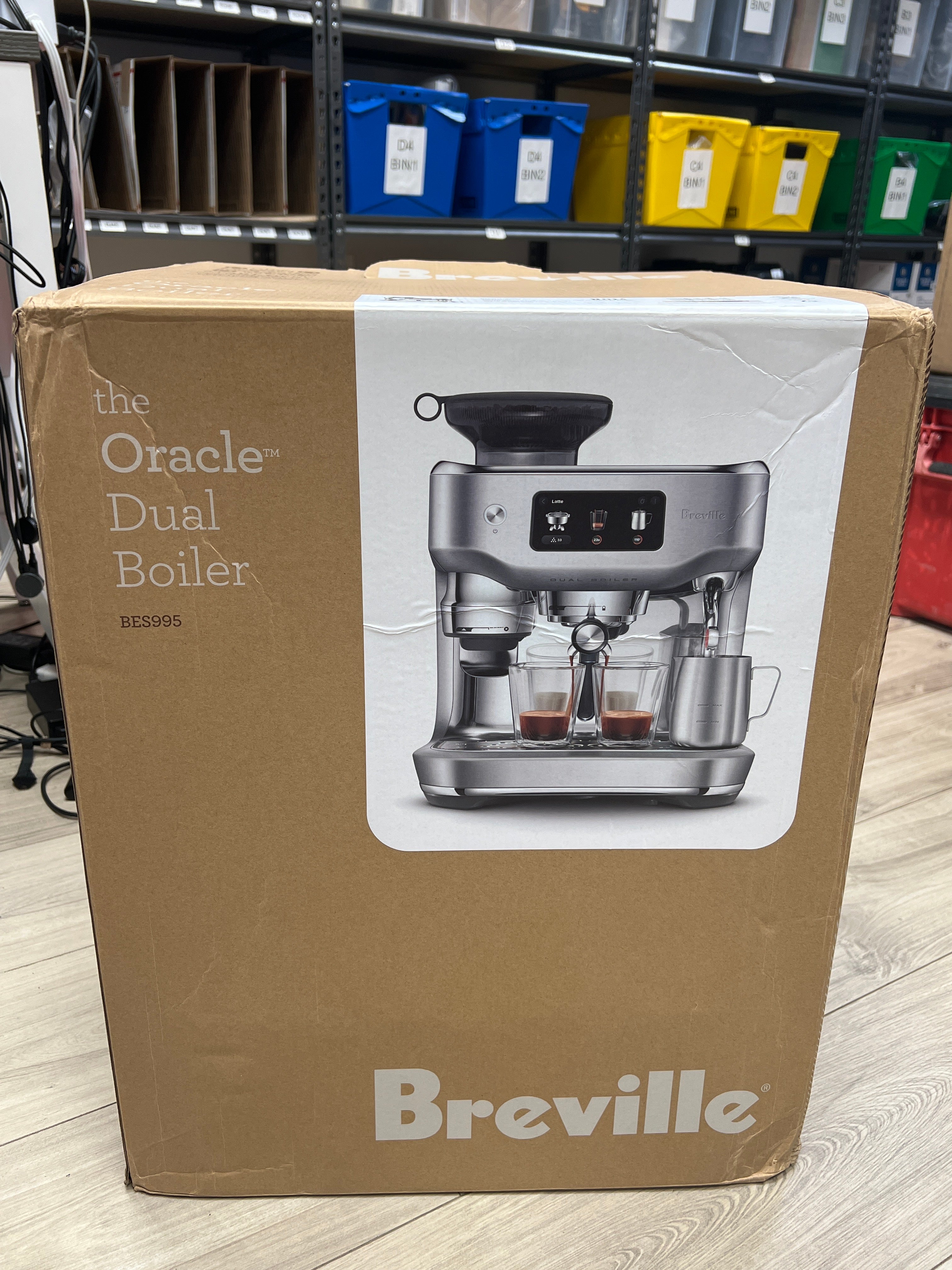 Breville The Oracle Dual Boiler Espresso Machine BES995 Brushed Stainless Steel New In Box