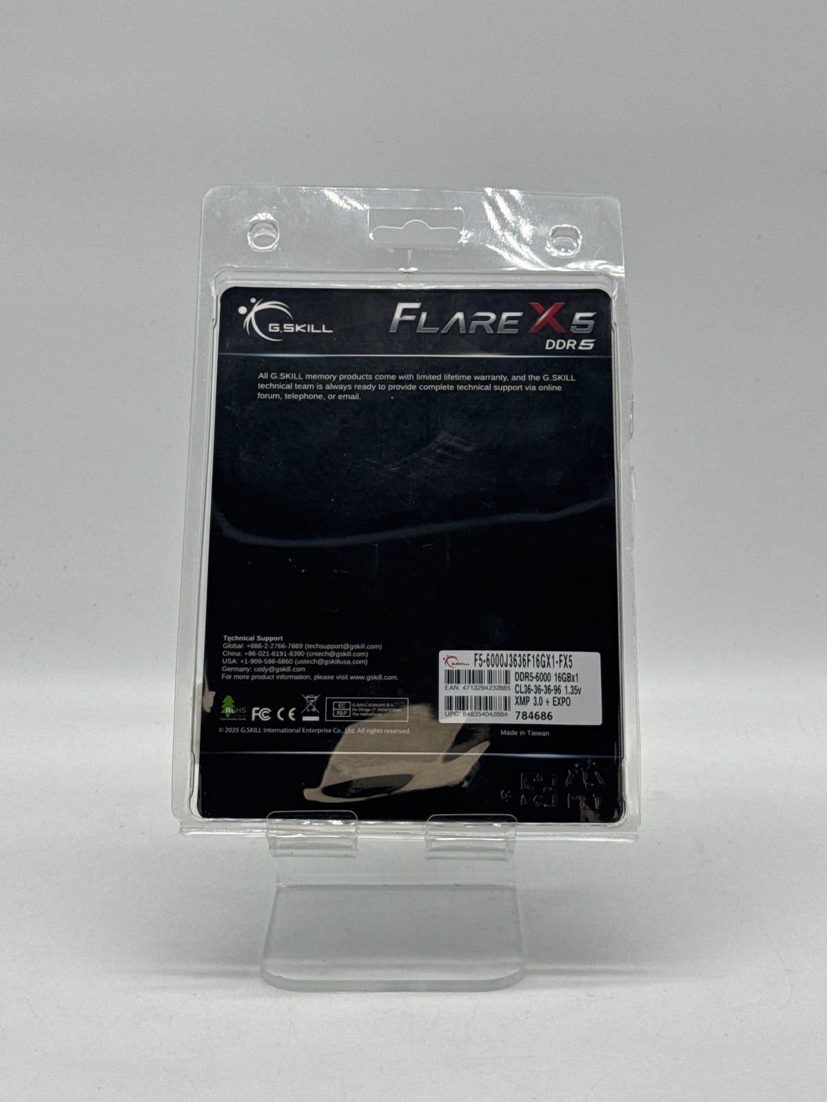 G.SKILL Flare X5 16GB DDR5 6000MHz CL36 Desktop RAM Black - New