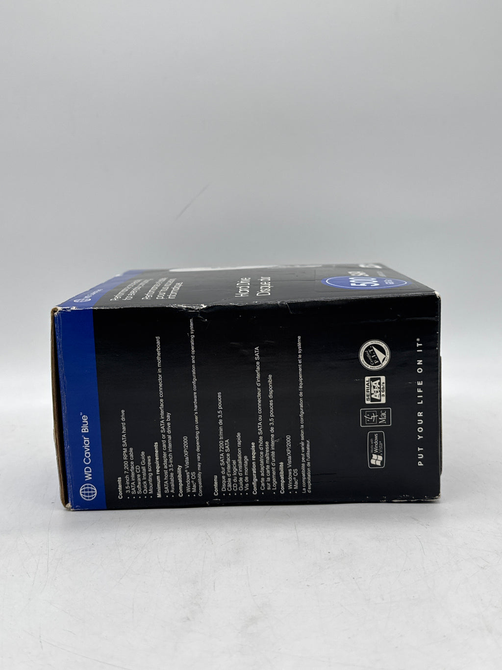 Western Digital Sata 500 GB HDD New Open Box Blue
