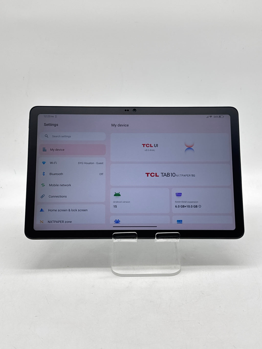 TCL Tab10 NXTPAPER 5G 9199S 128GB Wi-Fi+Cellular Total by Verizon