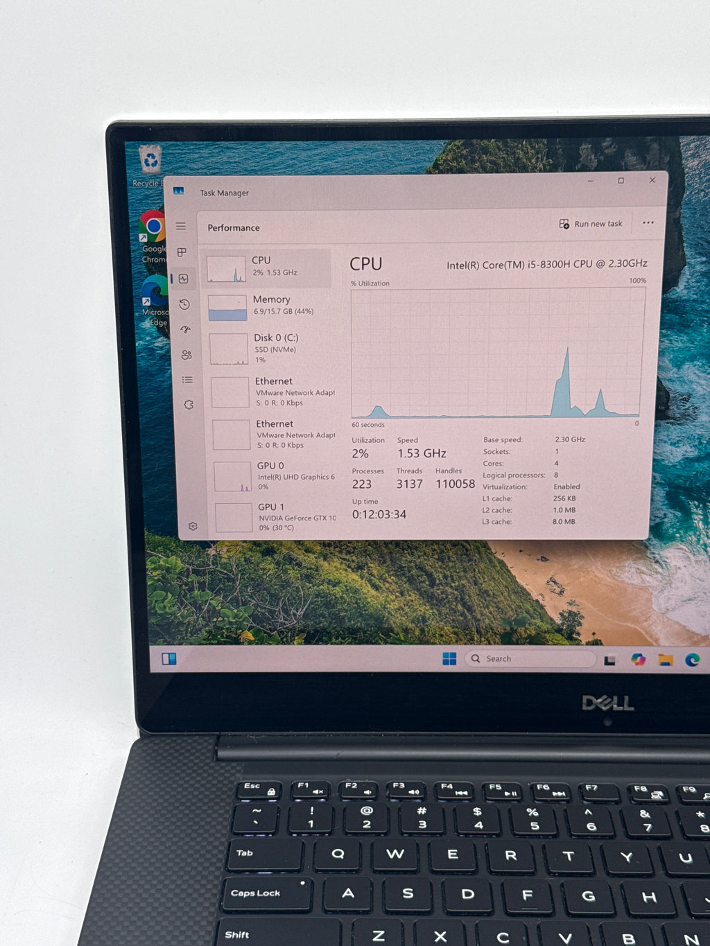 Dell XPS 15 9570 Touch i5-8300H 16GB RAM 512GB SSD GTX 1050