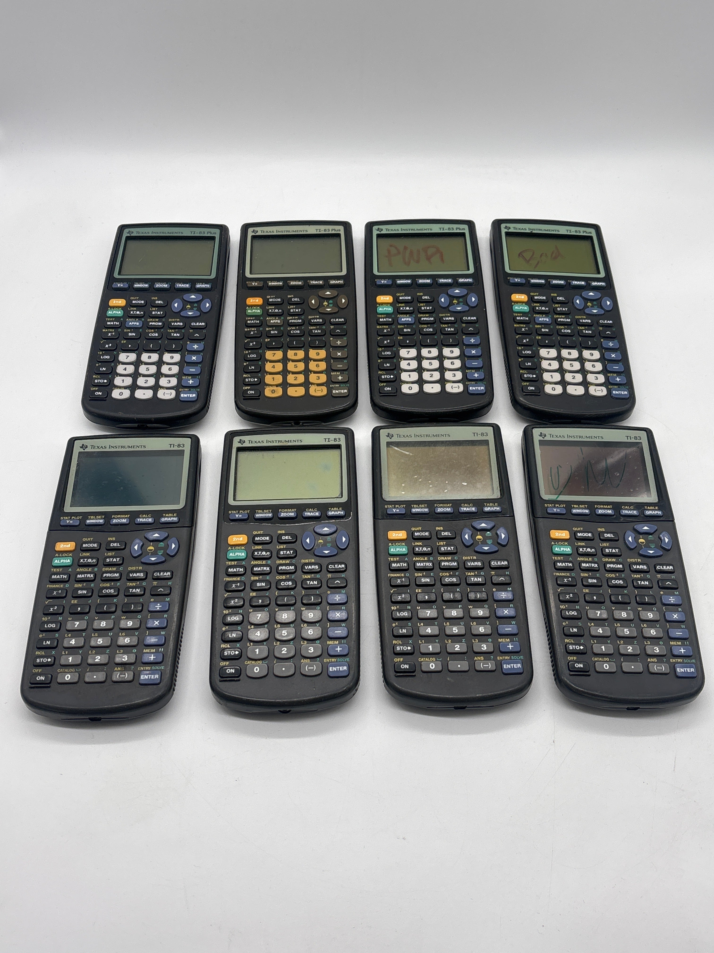 Lot of 924Texas Instruments Calculators TI-83 & TI-83 Plus – For Parts