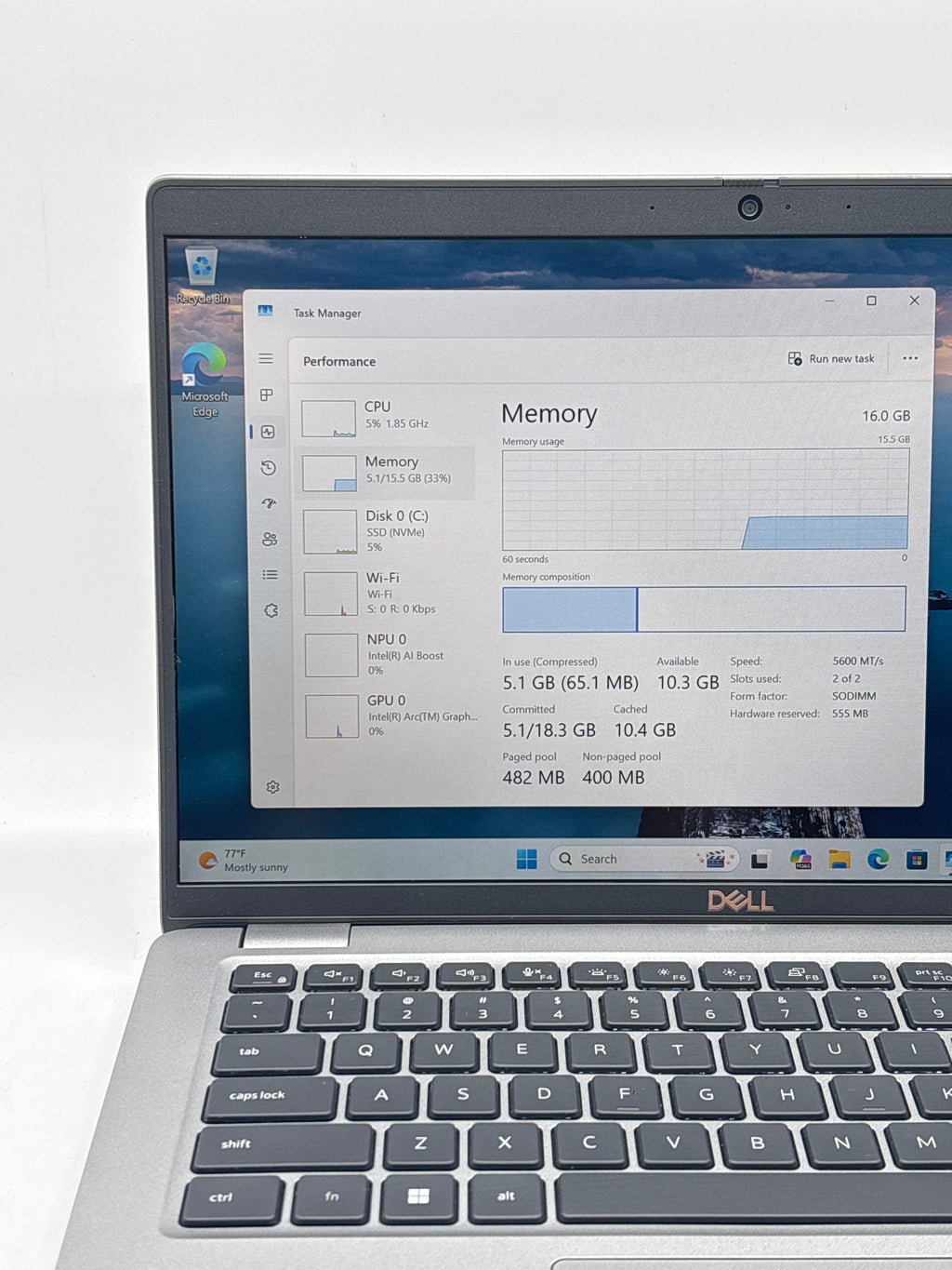 Dell Latitude 5450 Ultra 5 135H 16GB RAM 512GB SSD - Warranty