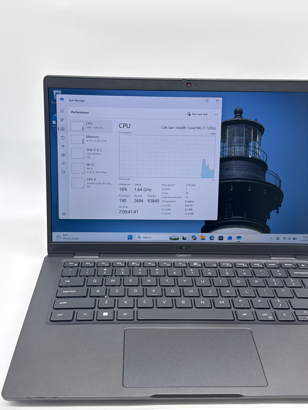 Dell Latitude 7430 i7-1255U 16GB 256GB SSD- Remotly Managed For Parts