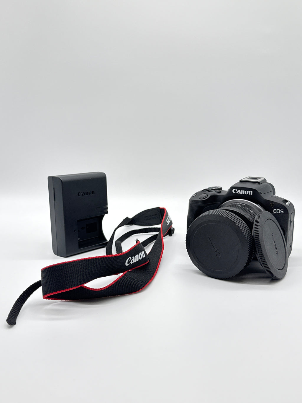 Canon EOS R50 Black 24.2MP Mirrorless Digital Camera with Accessories