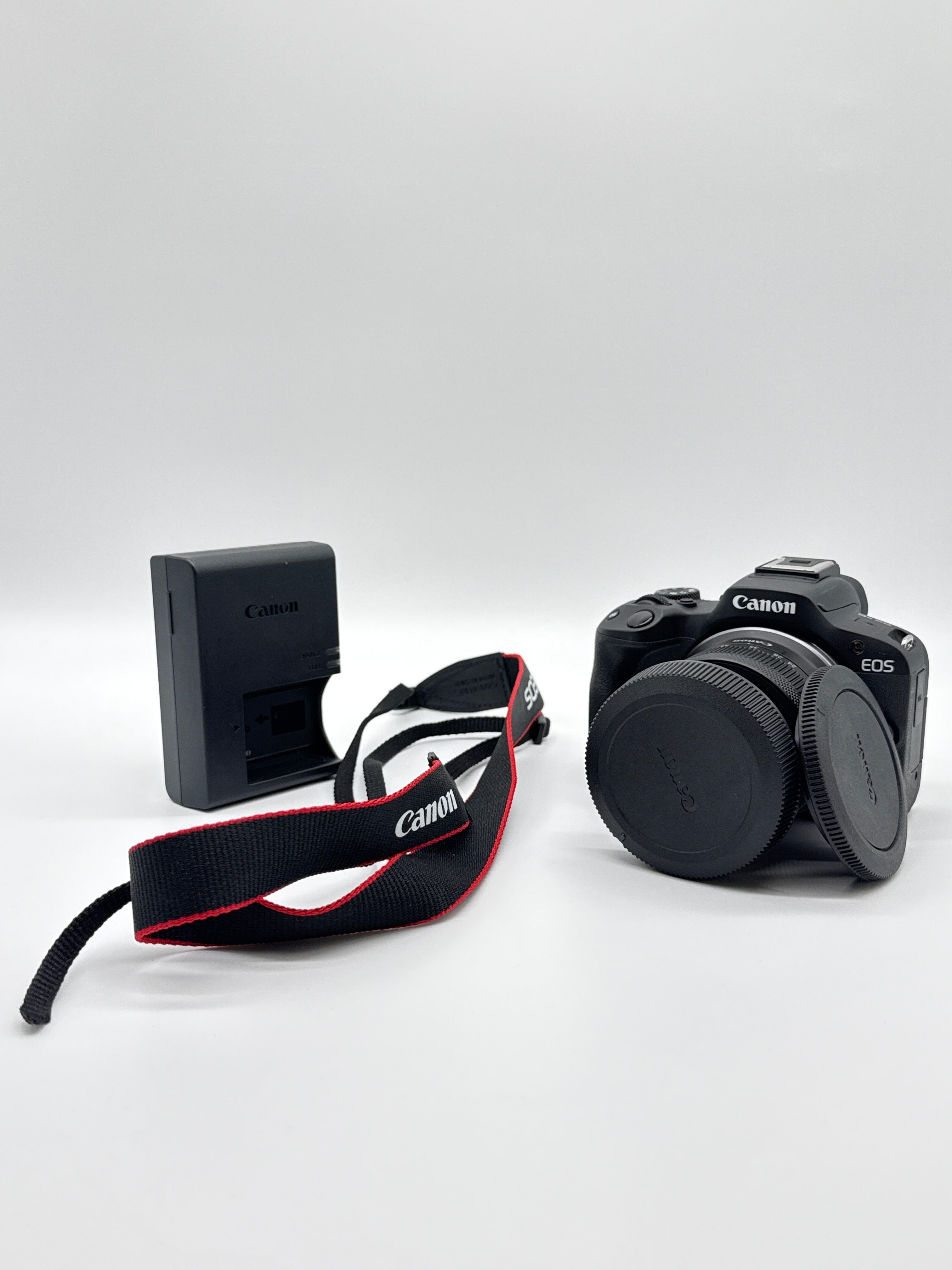 Canon EOS R50 Black 24.2MP Mirrorless Digital Camera with Accessories