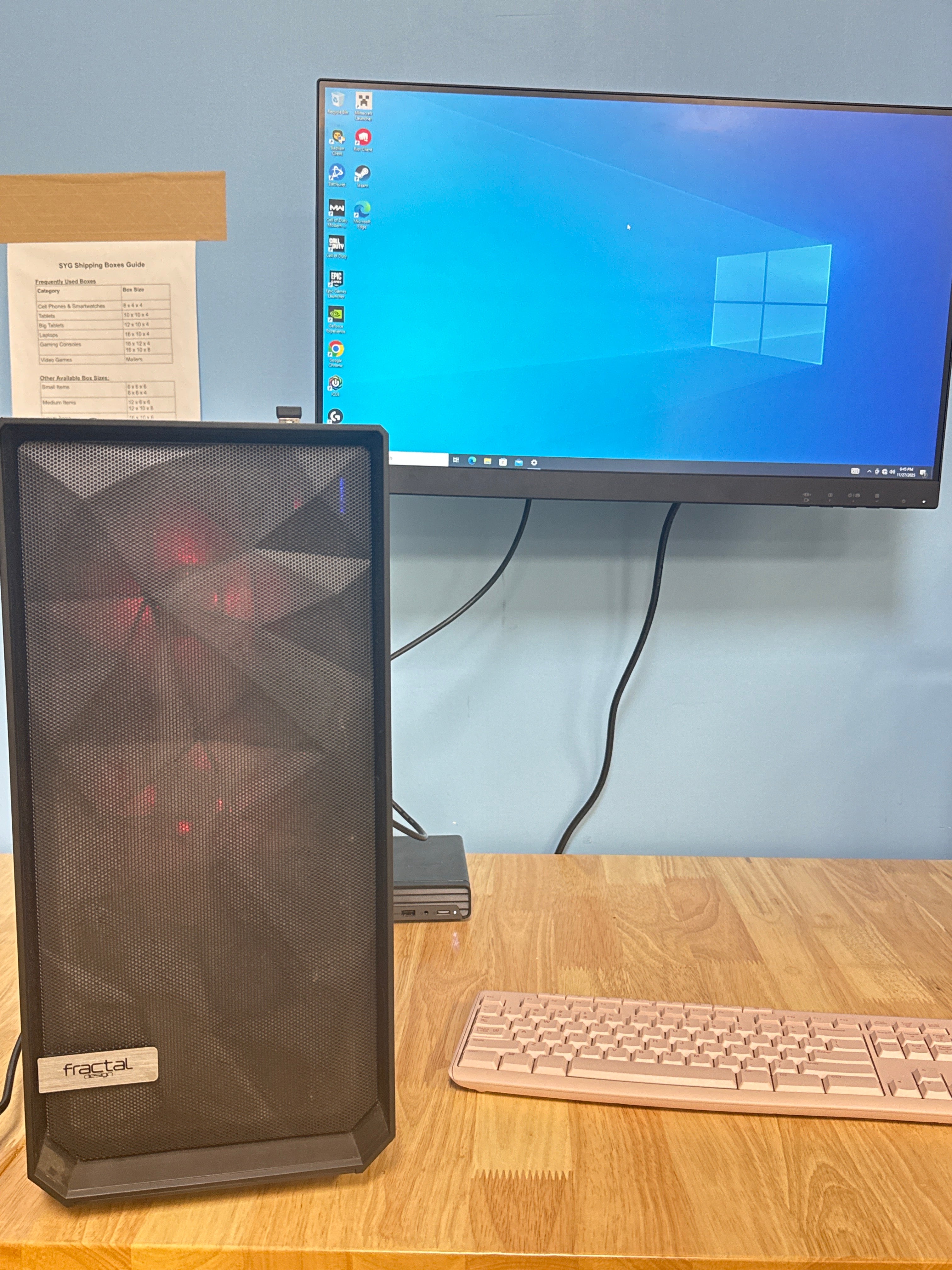 Fractal design Intel i7-8700K Gaming PC RTX 2060, 16GB RAM 512GB SSD + 256GB SSD