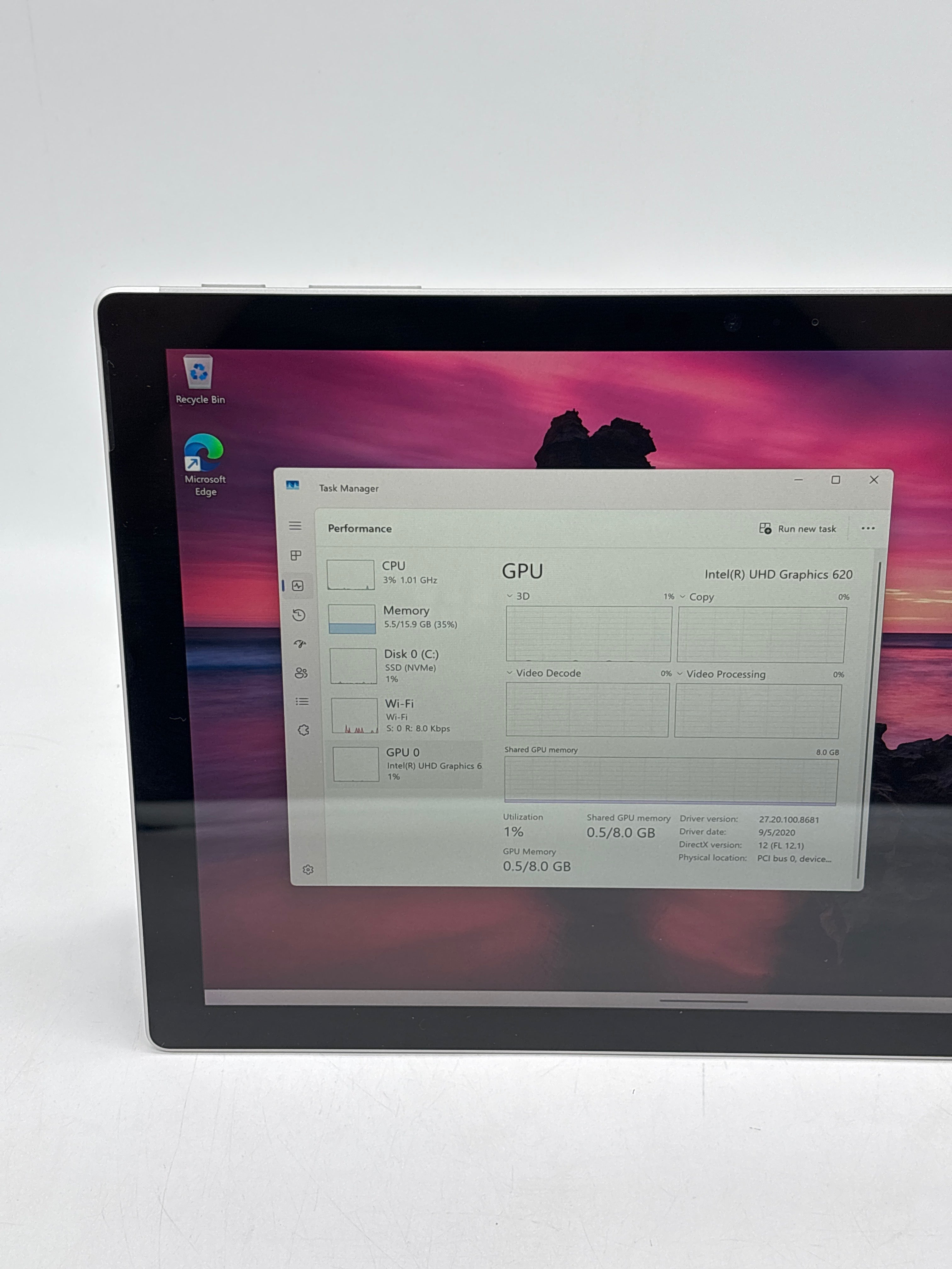 Microsoft Surface Pro 6 1796  i7-8650U 16GB RAM 512GB SSD
