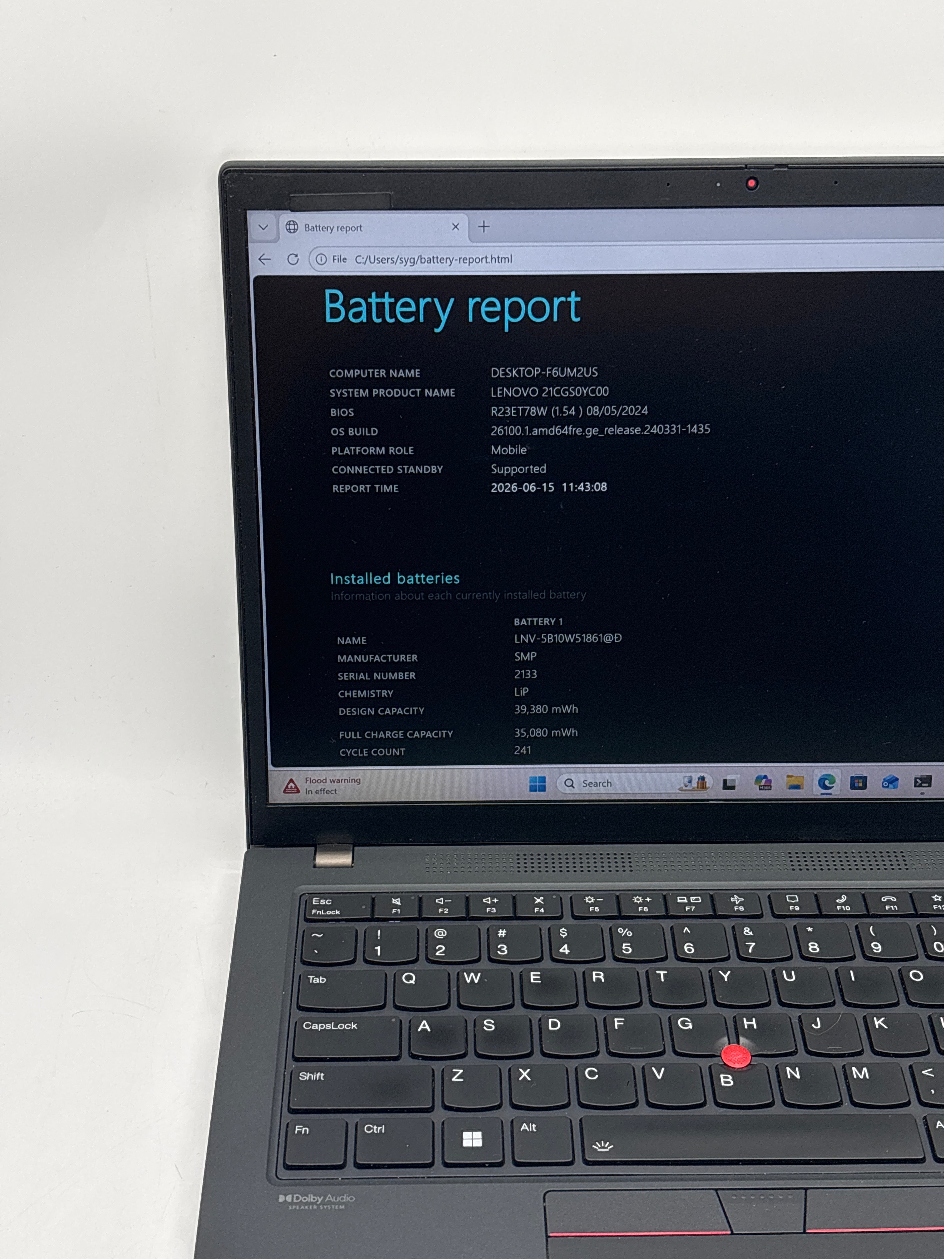 Lenovo ThinkPad T14 Gen 3 Ryzen 7 Pro 6850U 16GB RAM 512GB SSD Used