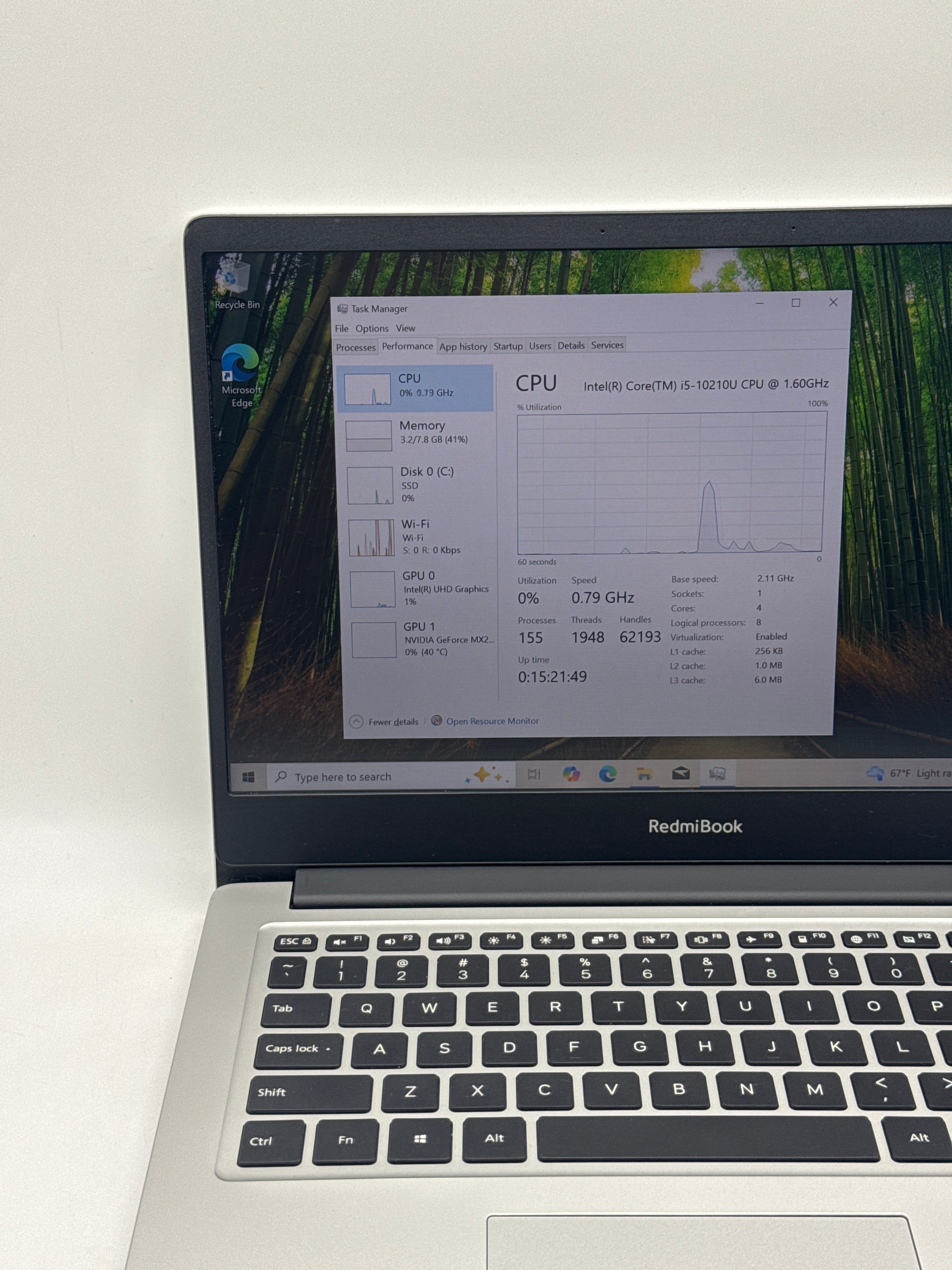 Xiaomi RedmiBook 14 i5-10210U 8GB RAM 512GB SSD GeForce MX250