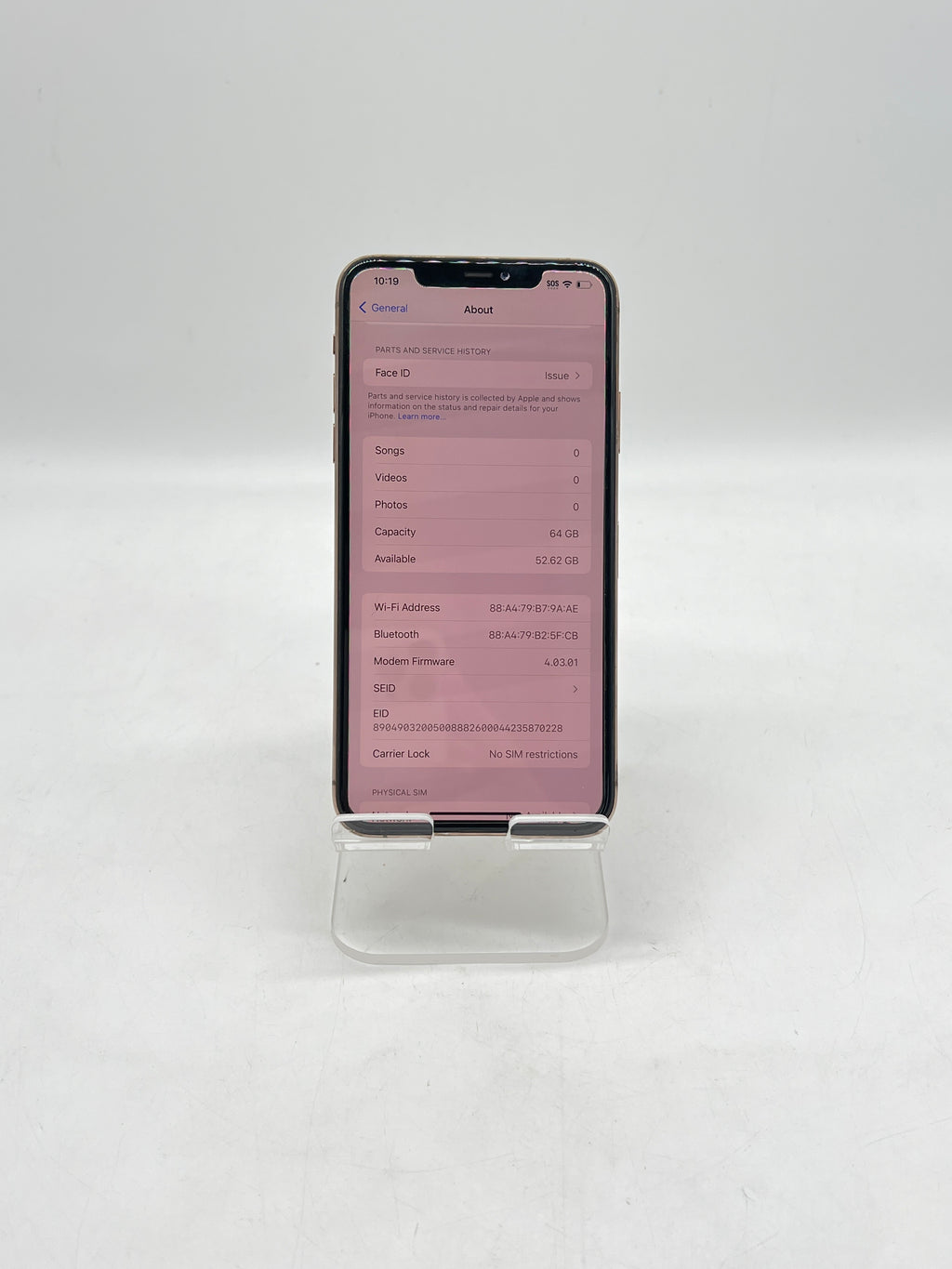 Apple iPhone 11 Pro Max 64GB Factory Unlocked - Bad Face ID