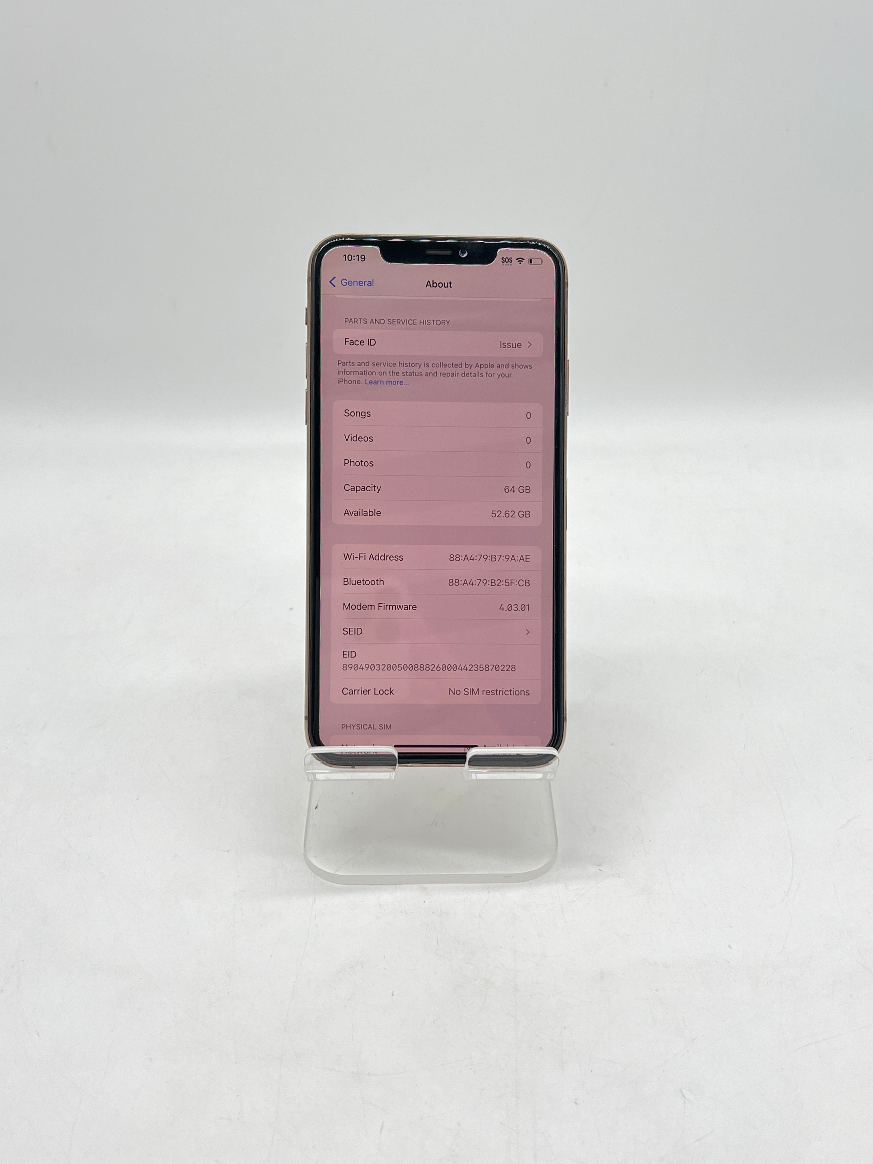 Apple iPhone 11 Pro Max 64GB Factory Unlocked - Bad Face ID