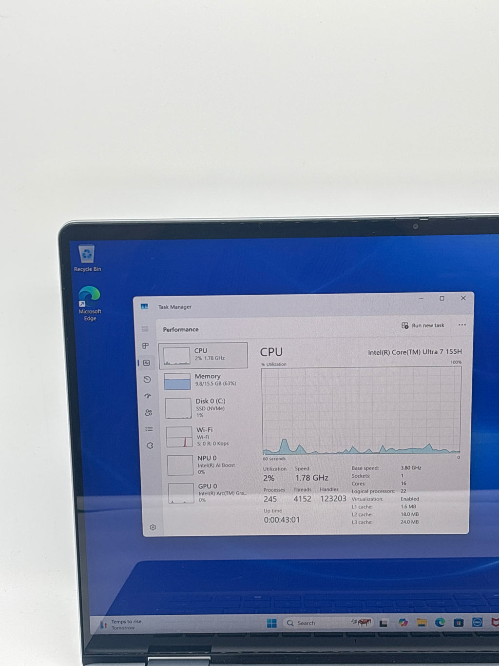 Dell Inspiron 16 Ultra 7 155H 16GB RAM 1TB SSD