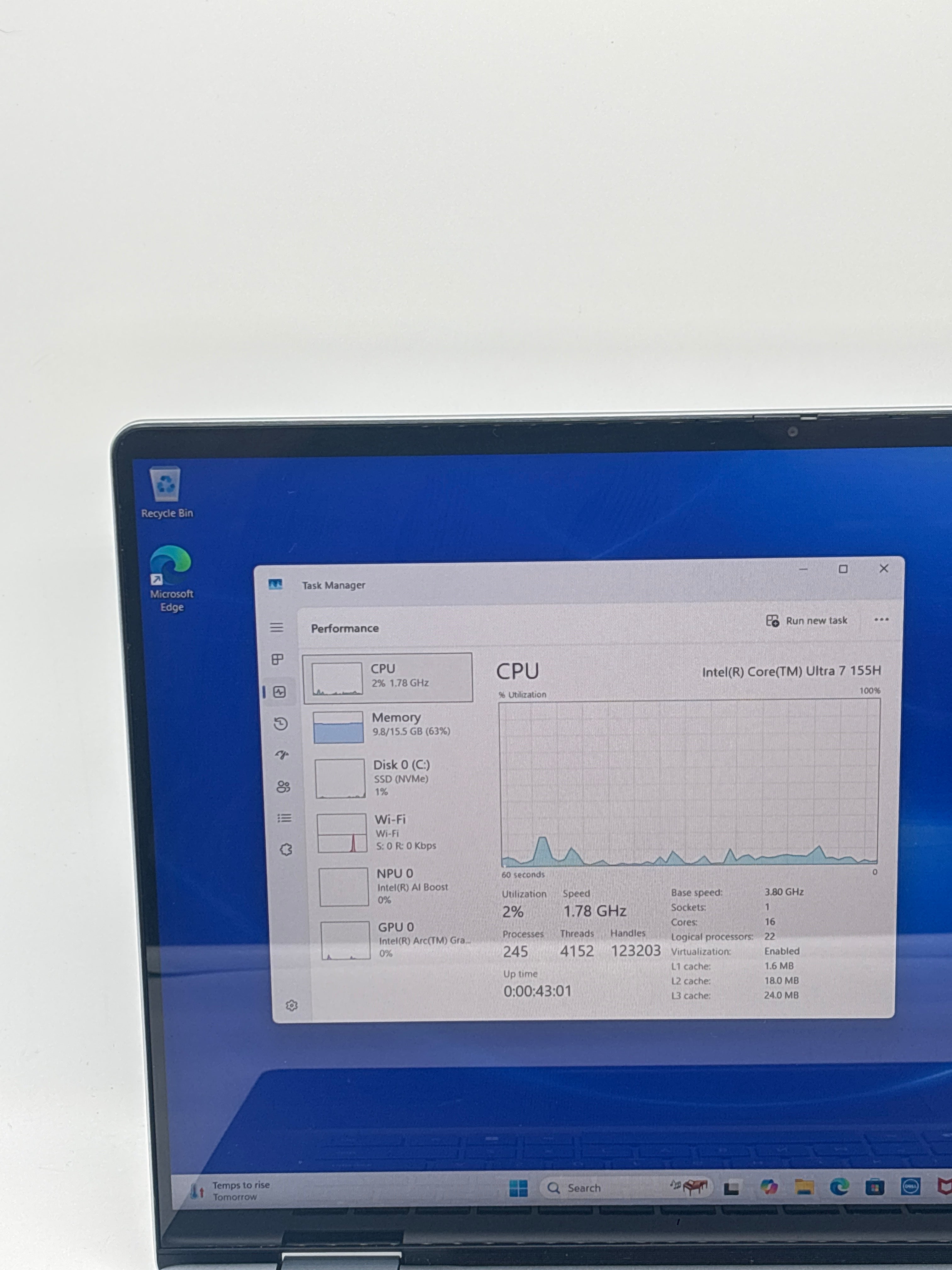Dell Inspiron 16 Ultra 7 155H 16GB RAM 1TB SSD